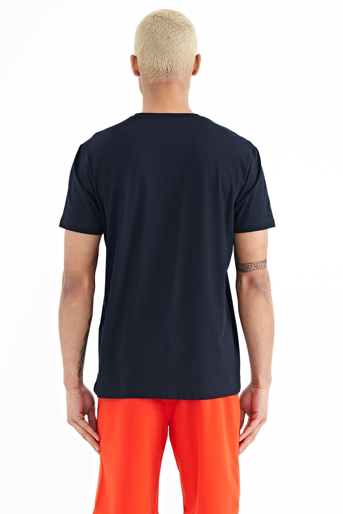 Donald Lacivert Standard Fit Men's T-Shirt - 88217