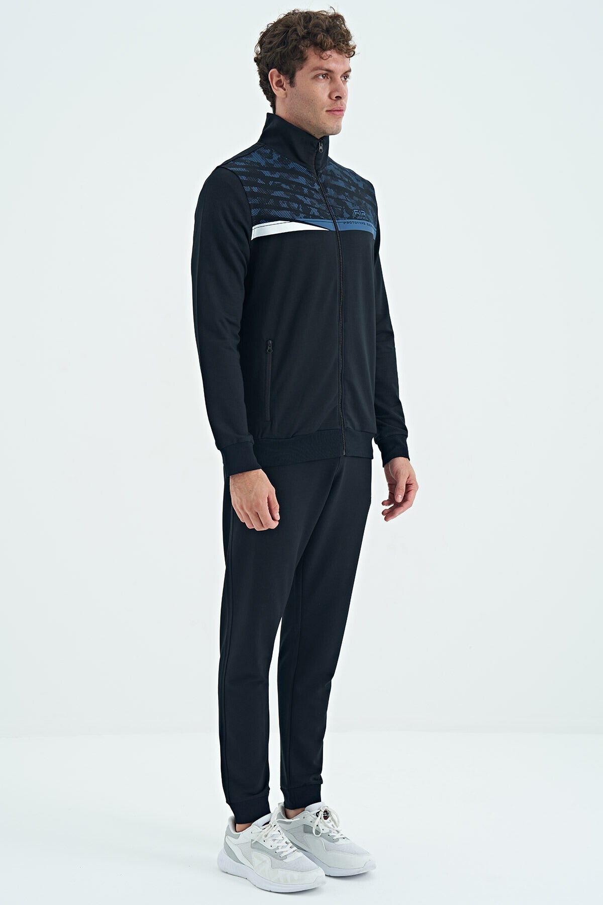 Harry Navy Blue Standard Fit Men's Tracksuit Set - 85197