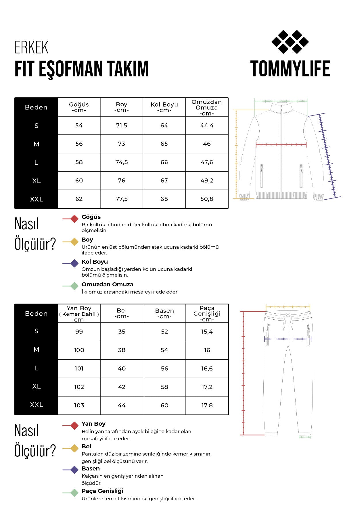 Navy Blue High Collar Two-Tone Standard Fit Cuff Men's Tracksuit Set - 85142