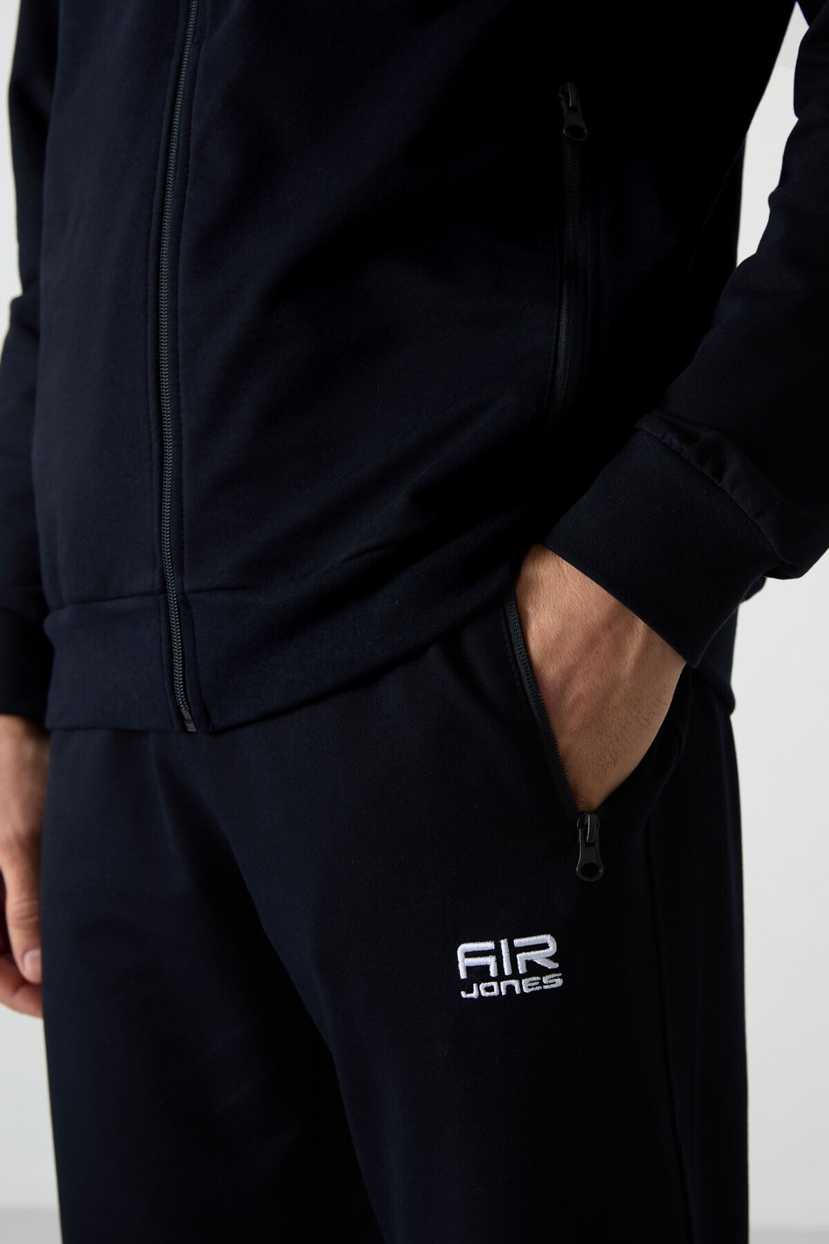 Troy Navy Blue Standard Fit Men's Tracksuit Set - 85196