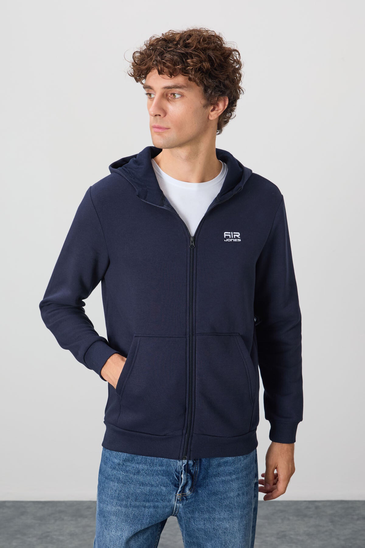 Hector Lacivert Hooded Men's Sweatshirt - 88139