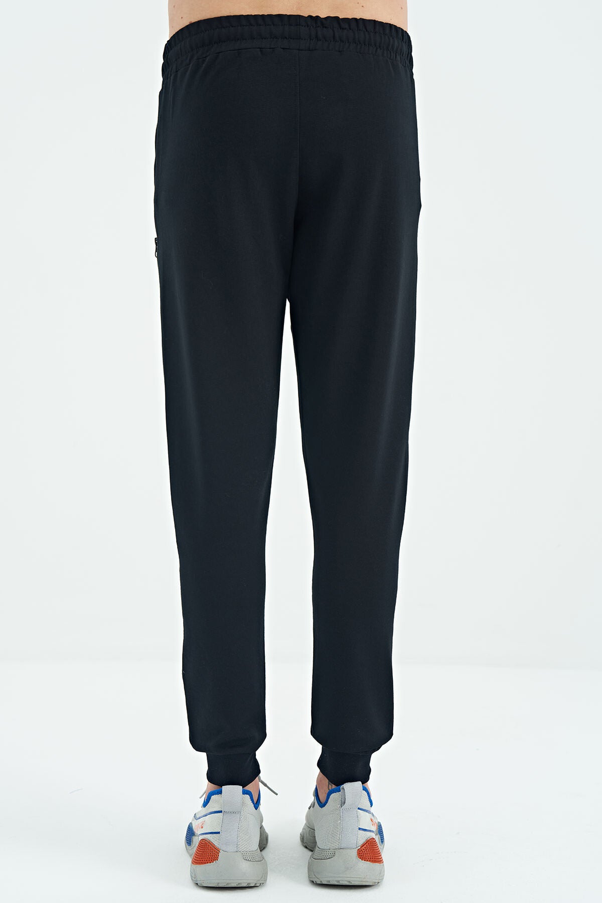 Navy Blue Drawstring Jogger Men's Tracksuit Bottom - 84907