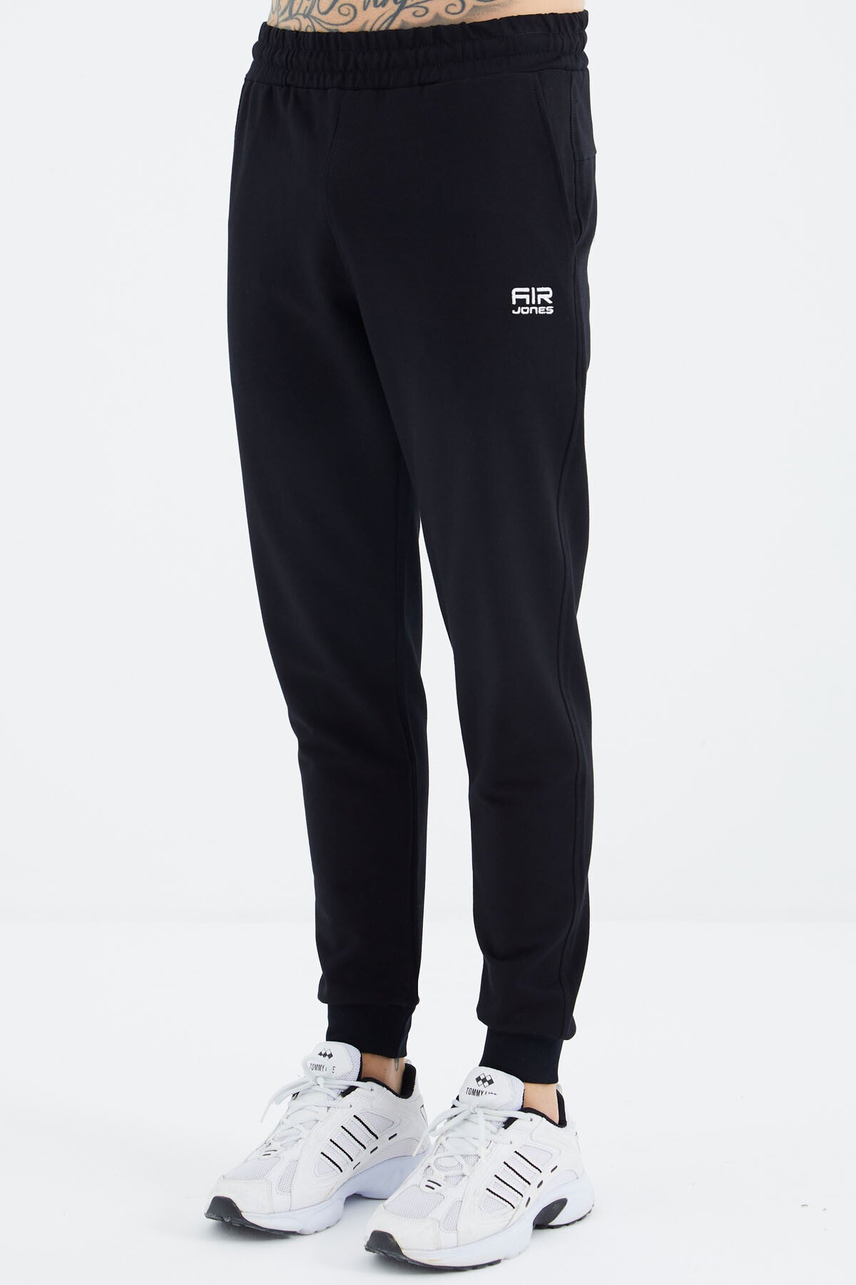 Navy Blue Drawstring Jogger Men's Tracksuit Bottom - 84907
