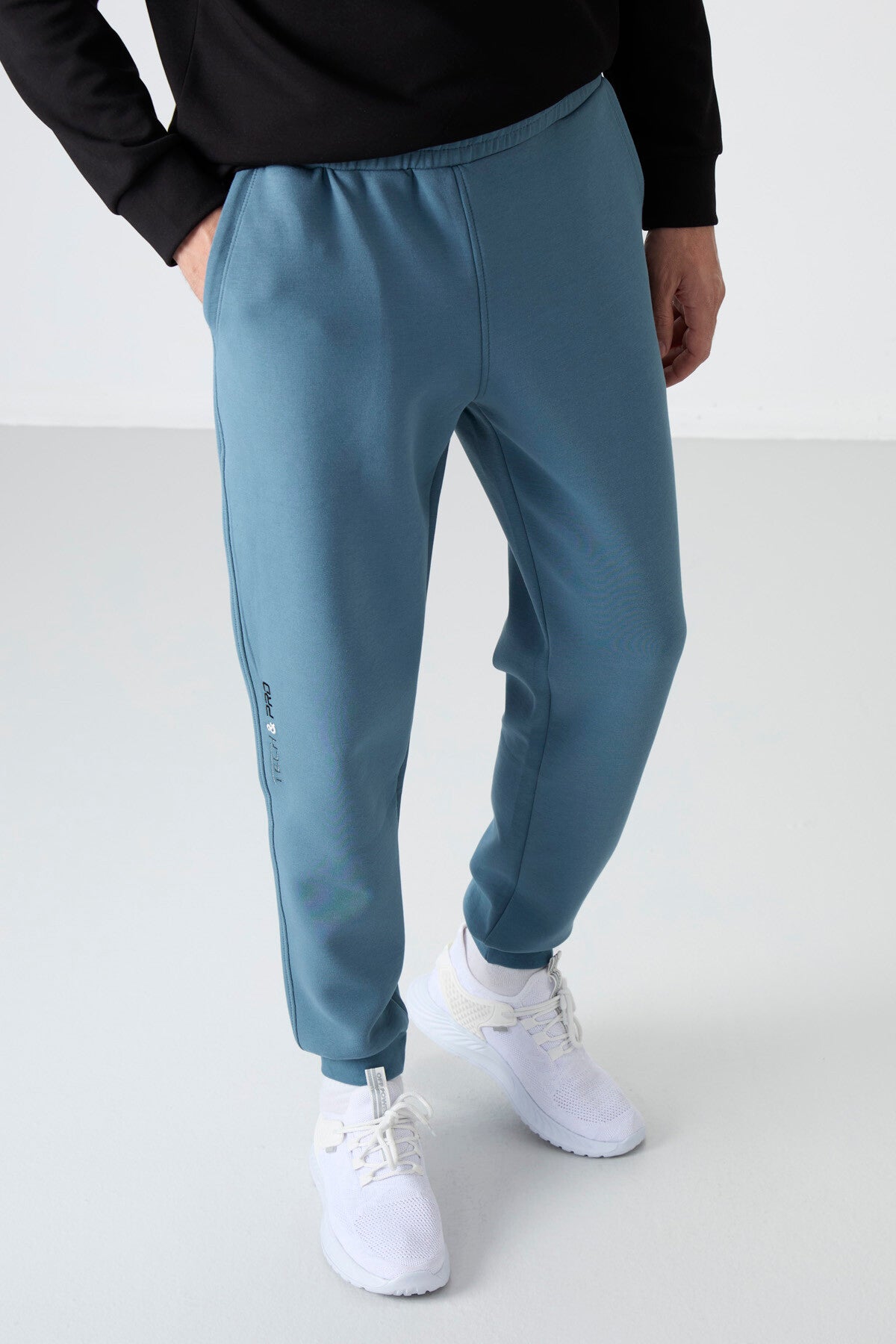 Forest Green Laced Slim Fit Men's Tracksuit Bottom - 84999