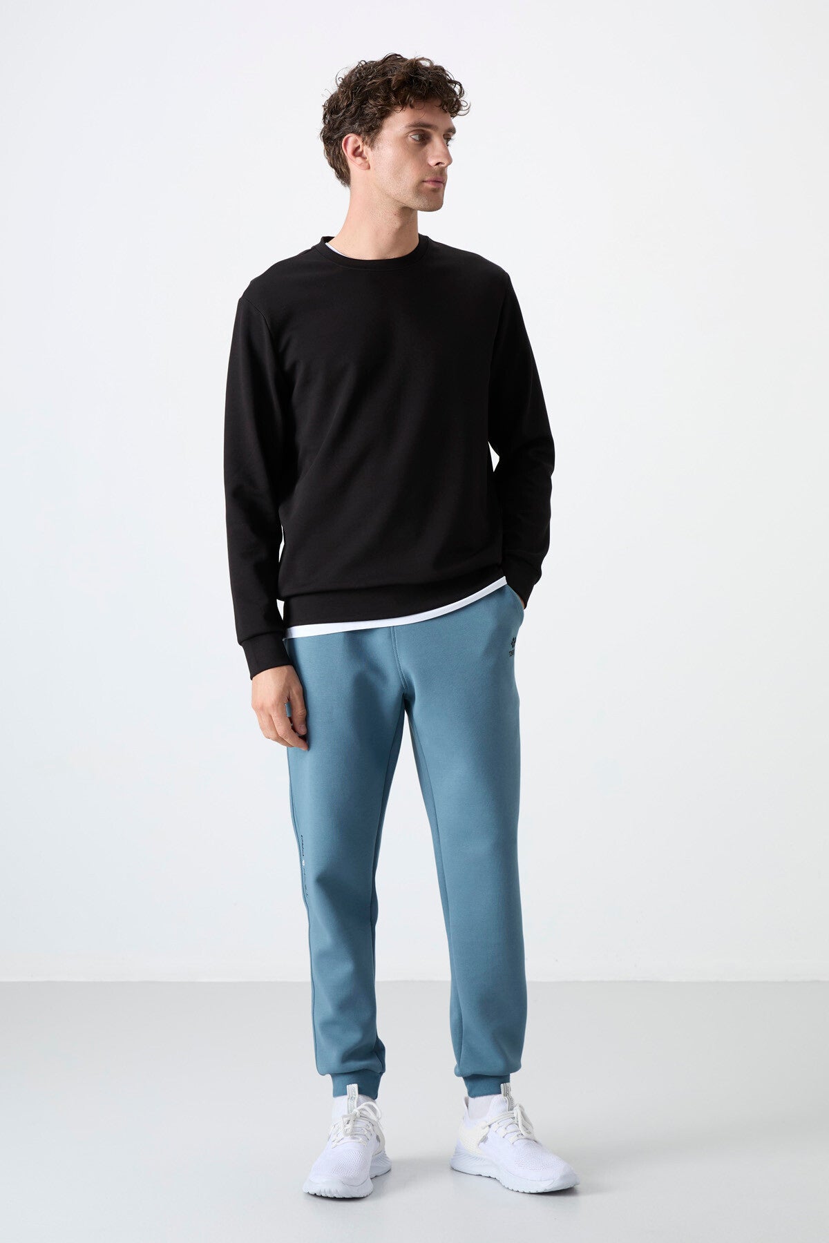 Forest Green Laced Slim Fit Men's Tracksuit Bottom - 84999