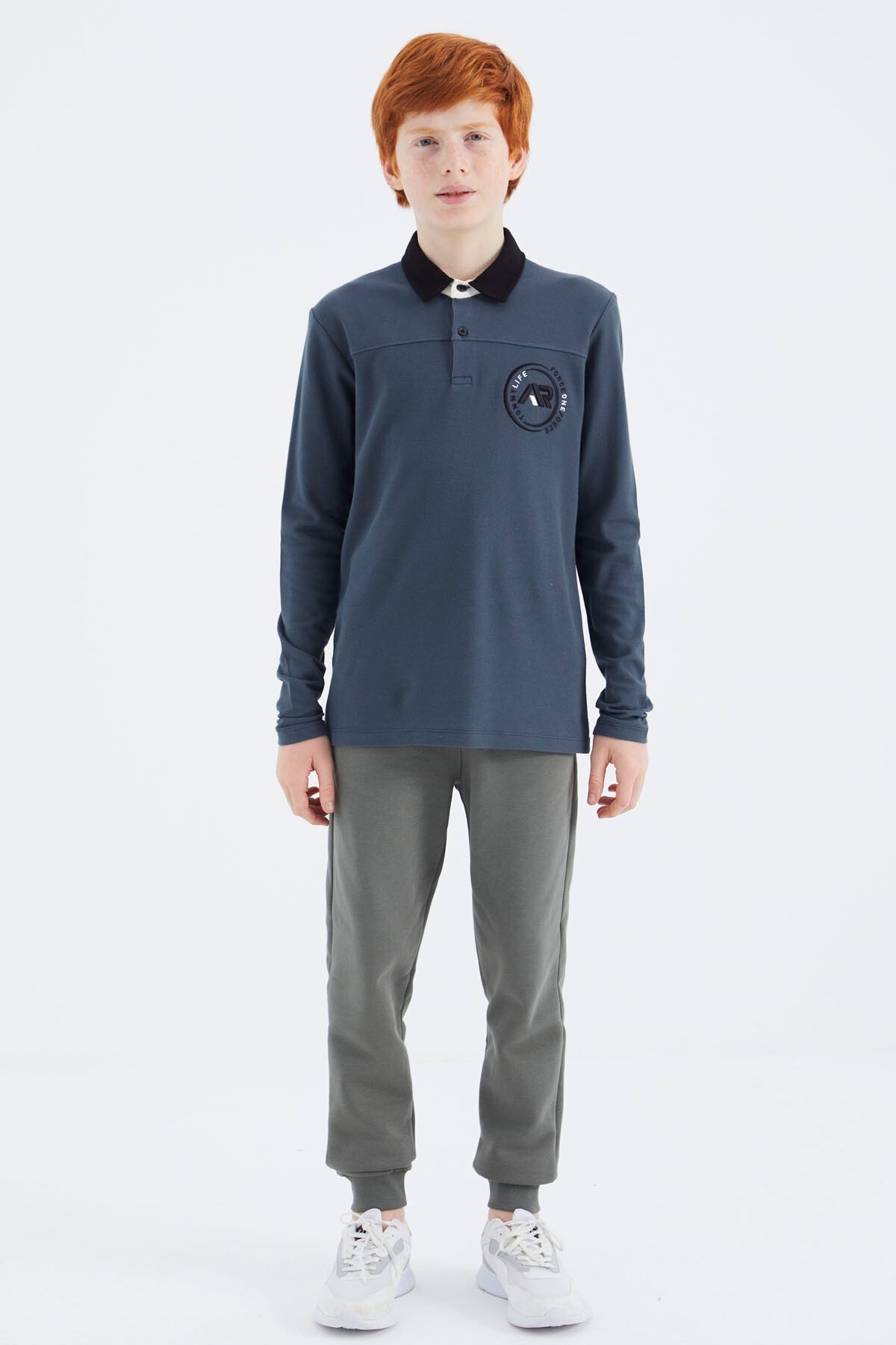 Forest Green Polo Collar Boys T-Shirt - 11172