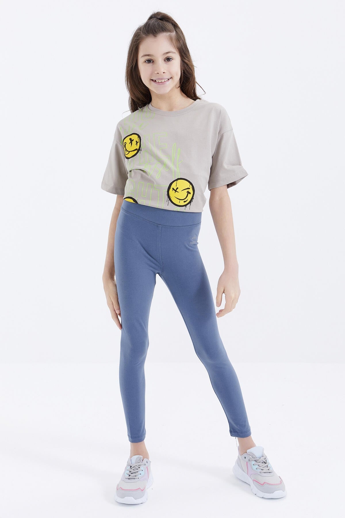 High Waist Slim Fit Girls' Tights - 75047