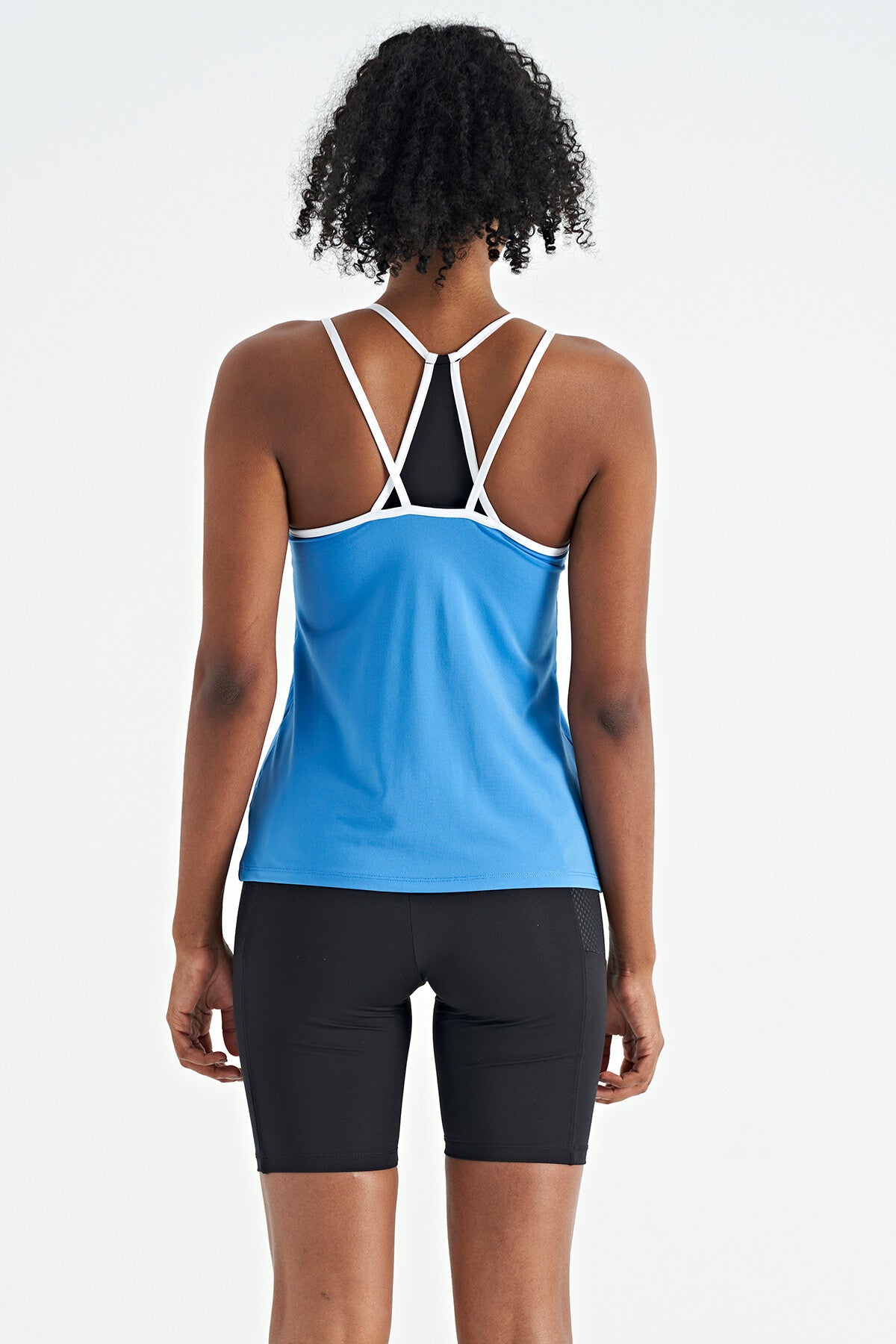 Women's Sports Singlet with Double Strap Back Detailed Standard Fit - 97258