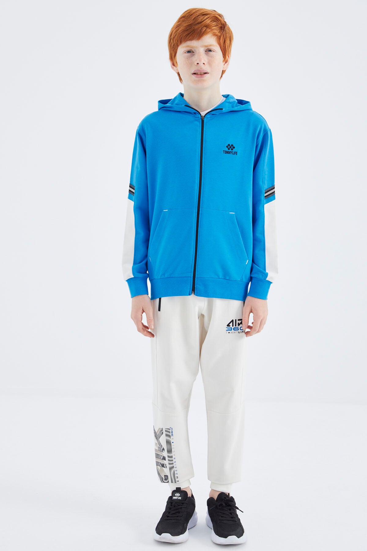 Zippered Boys' Sweatshirt - 11180