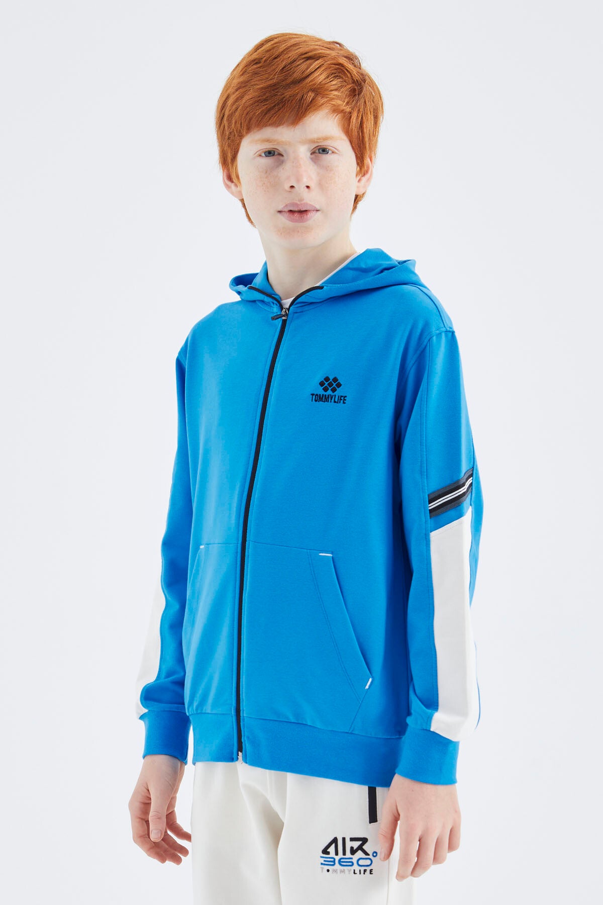 Zippered Boys' Sweatshirt - 11180
