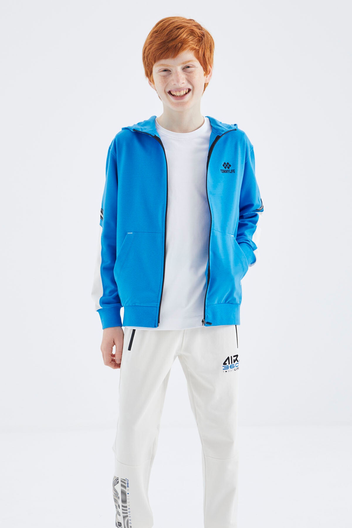 Zippered Boys' Sweatshirt - 11180