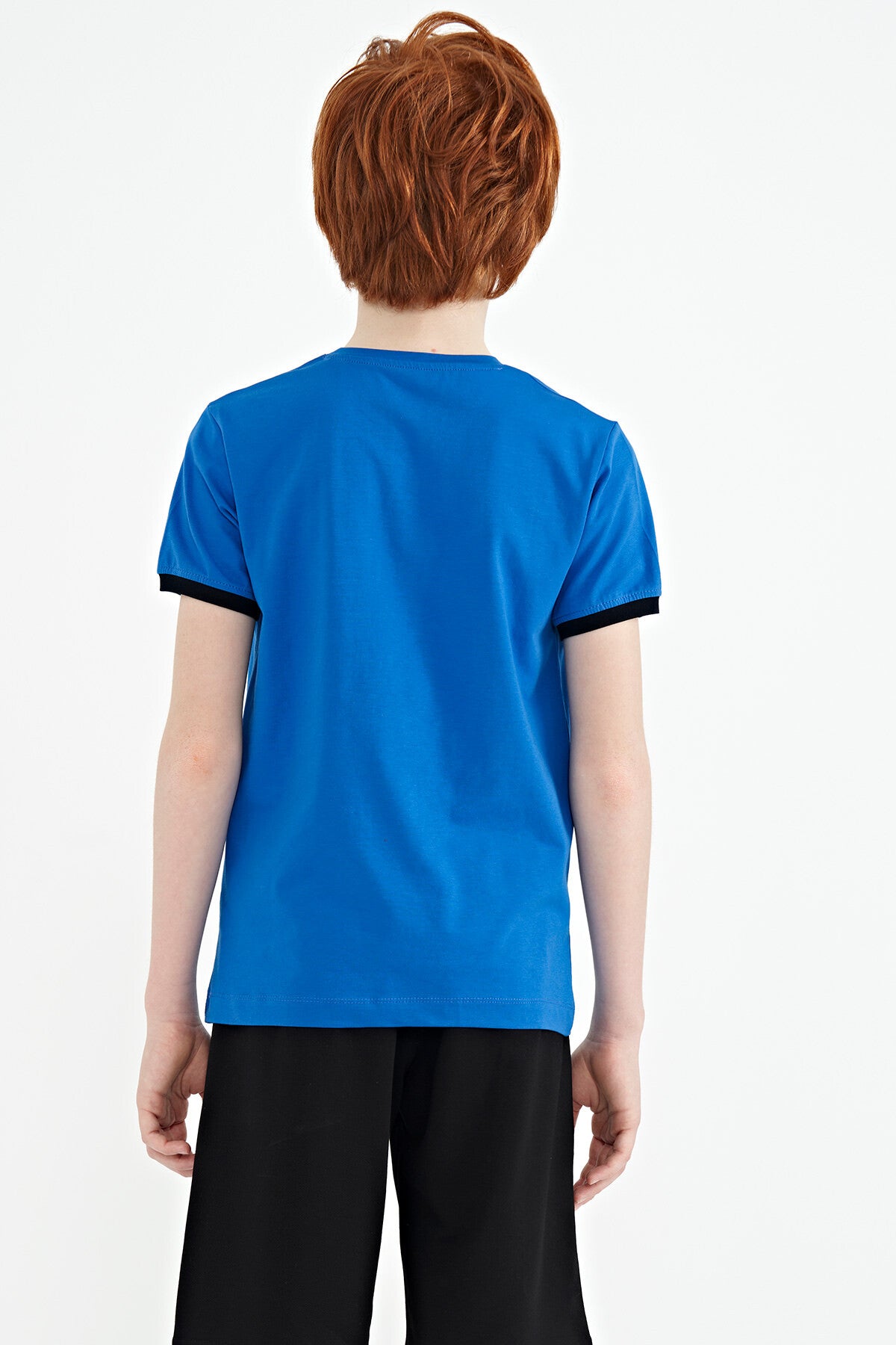 Compass Printed Standard Fit O Collar Boys T-Shirt - 11106