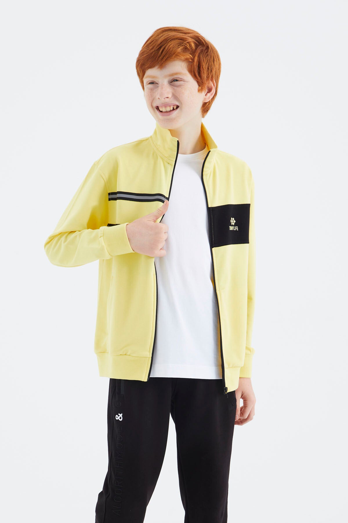 Yellow Collar Boys' Sweatshirt - 11183