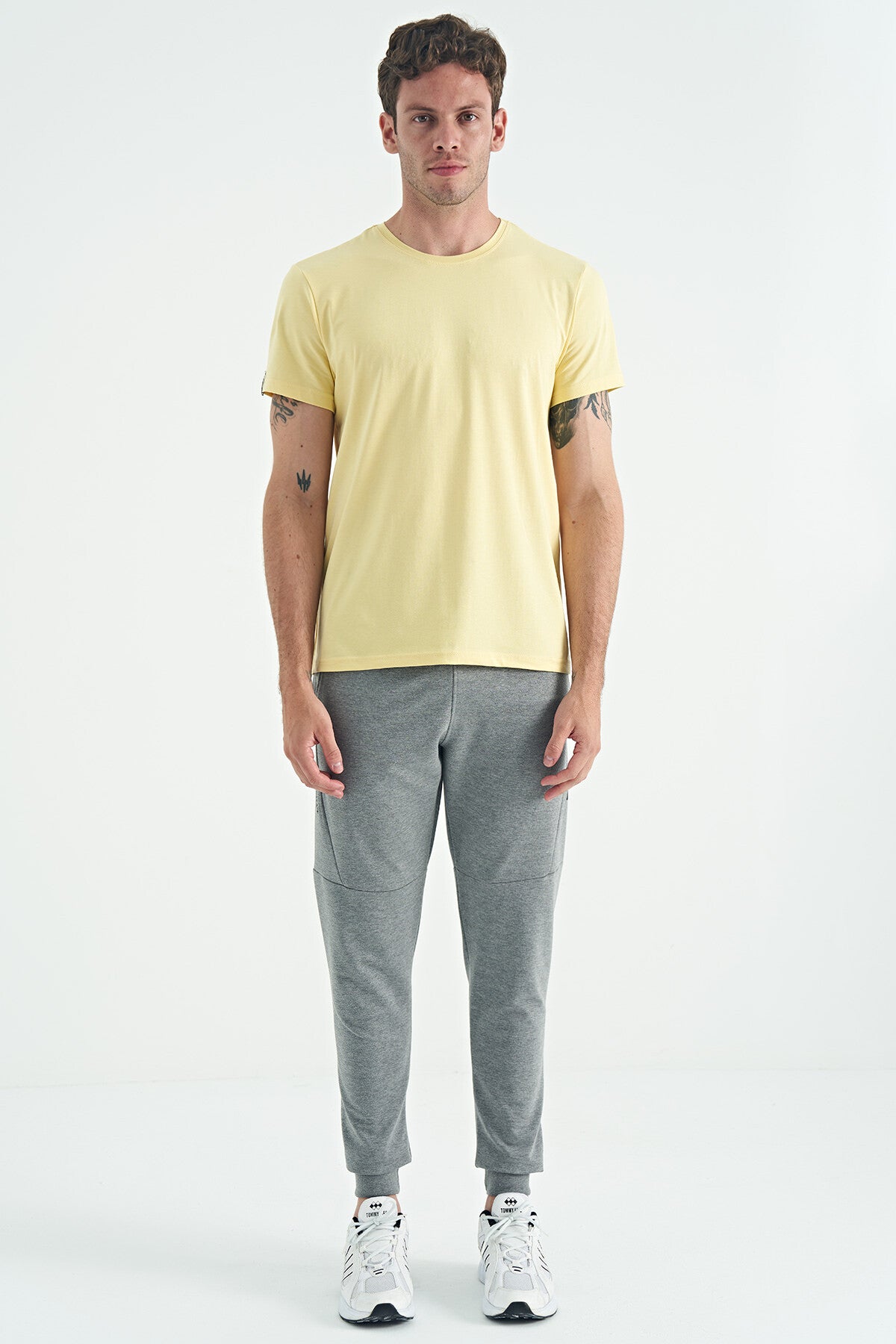 Yellow Basic Men's T-Shirt - 88245