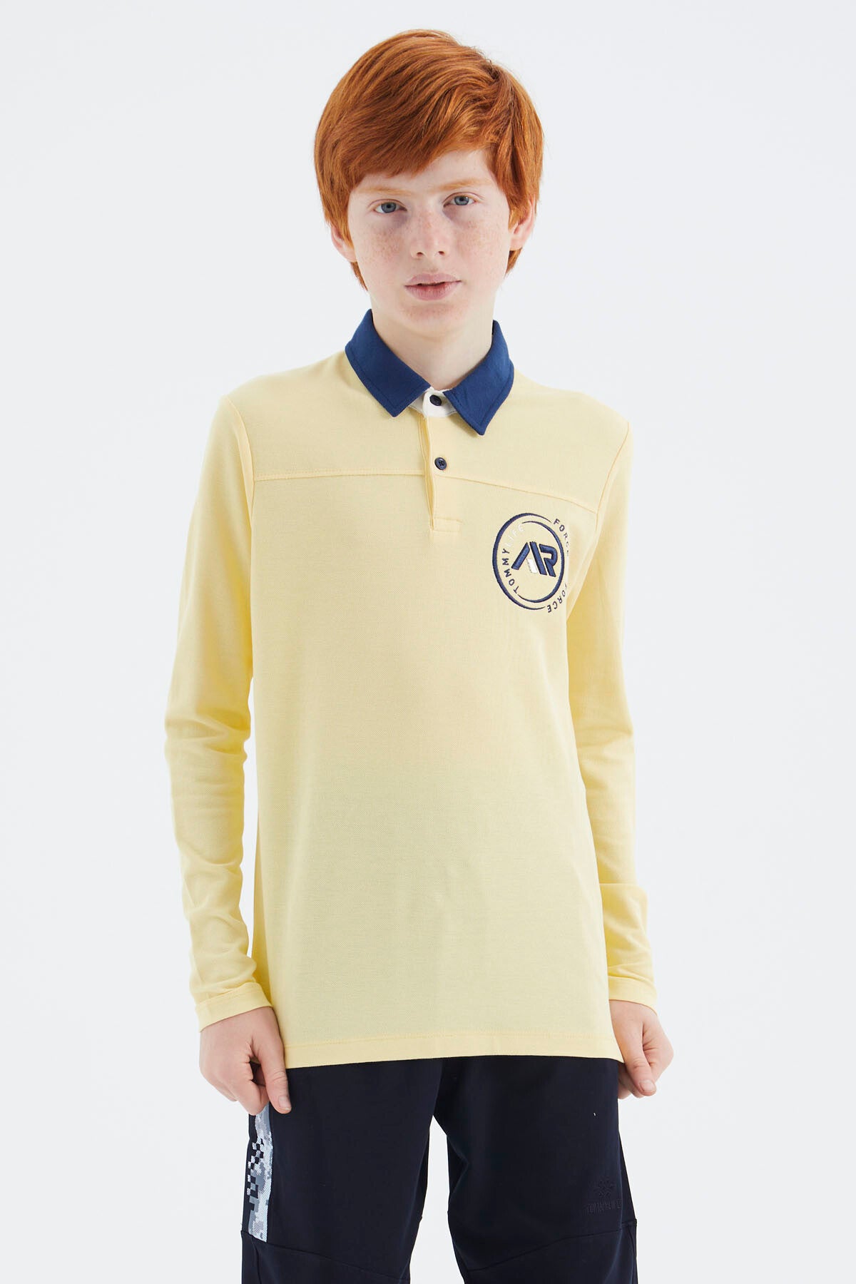Yellow Polo Collar Boys T-Shirt - 11172