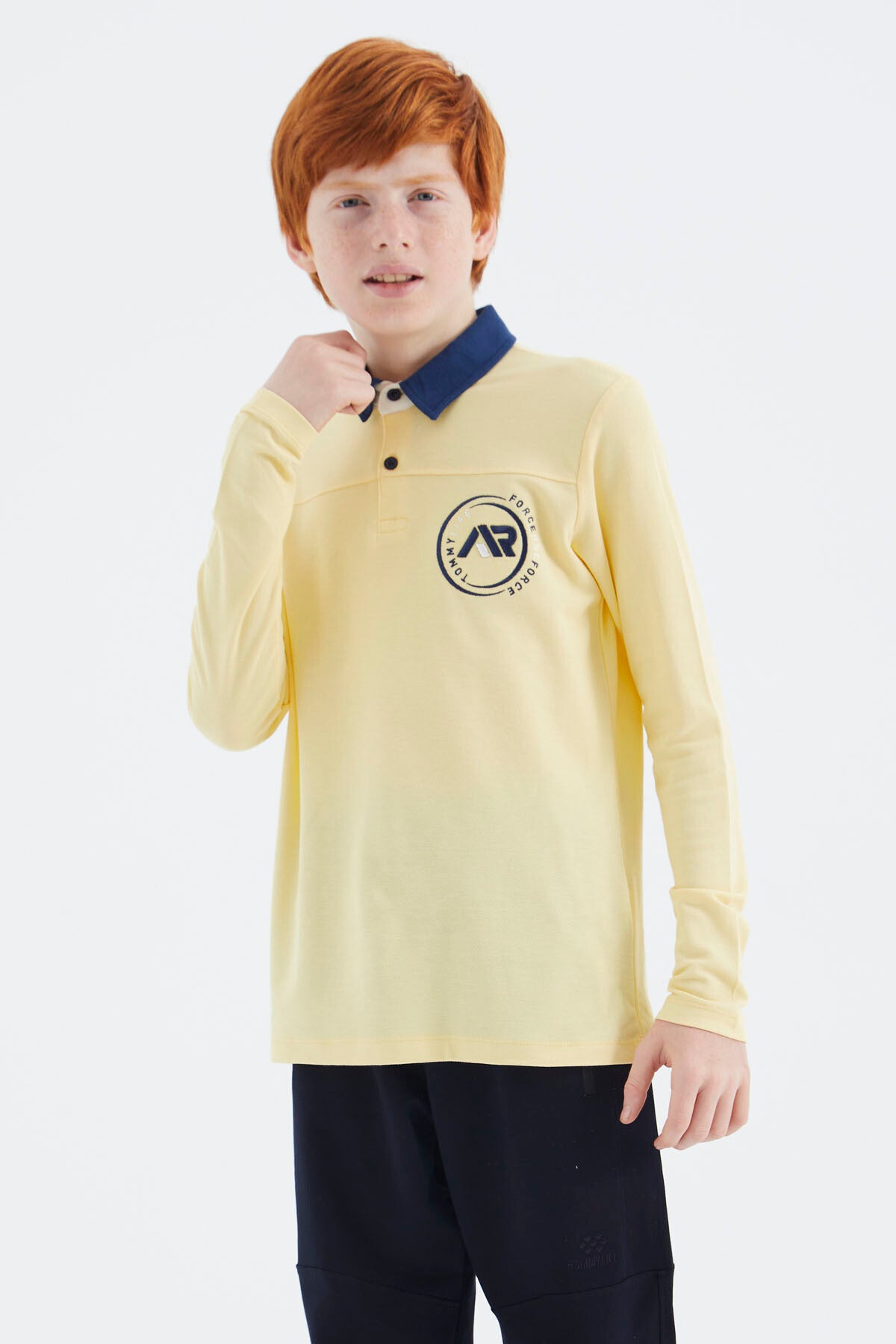 Yellow Polo Collar Boys T-Shirt - 11172