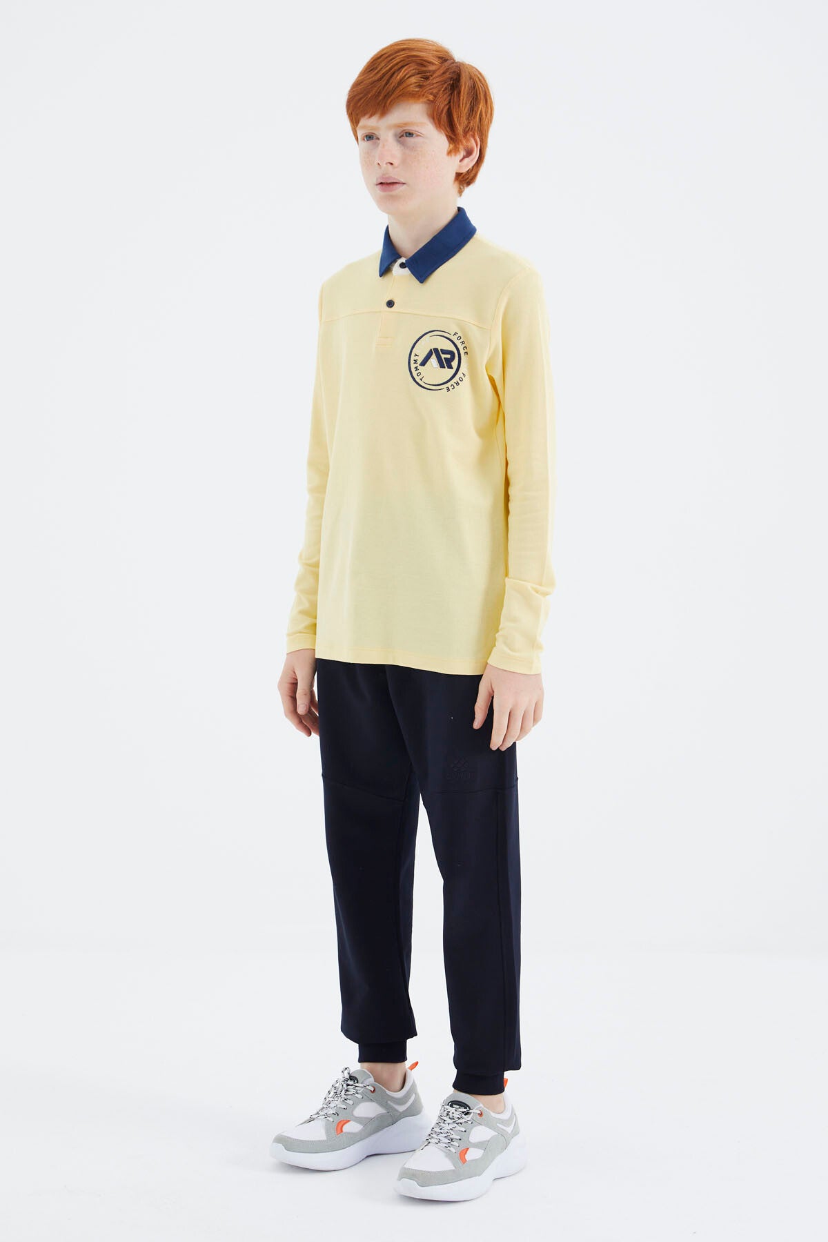 Yellow Polo Collar Boys T-Shirt - 11172