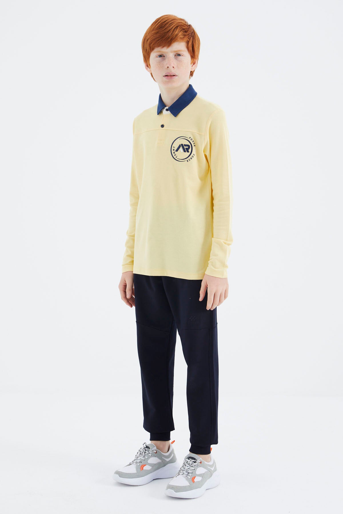 Yellow Polo Collar Boys T-Shirt - 11172
