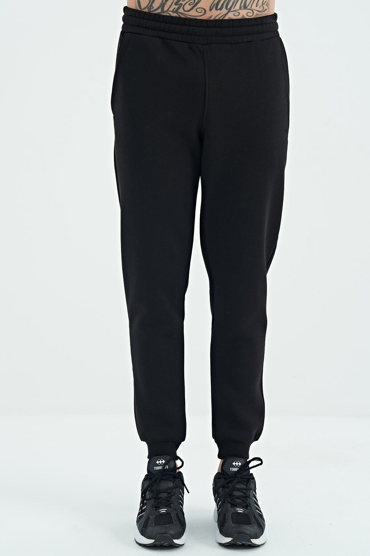 Sean Black Brushed Men's Tracksuit Bottom - 84928
