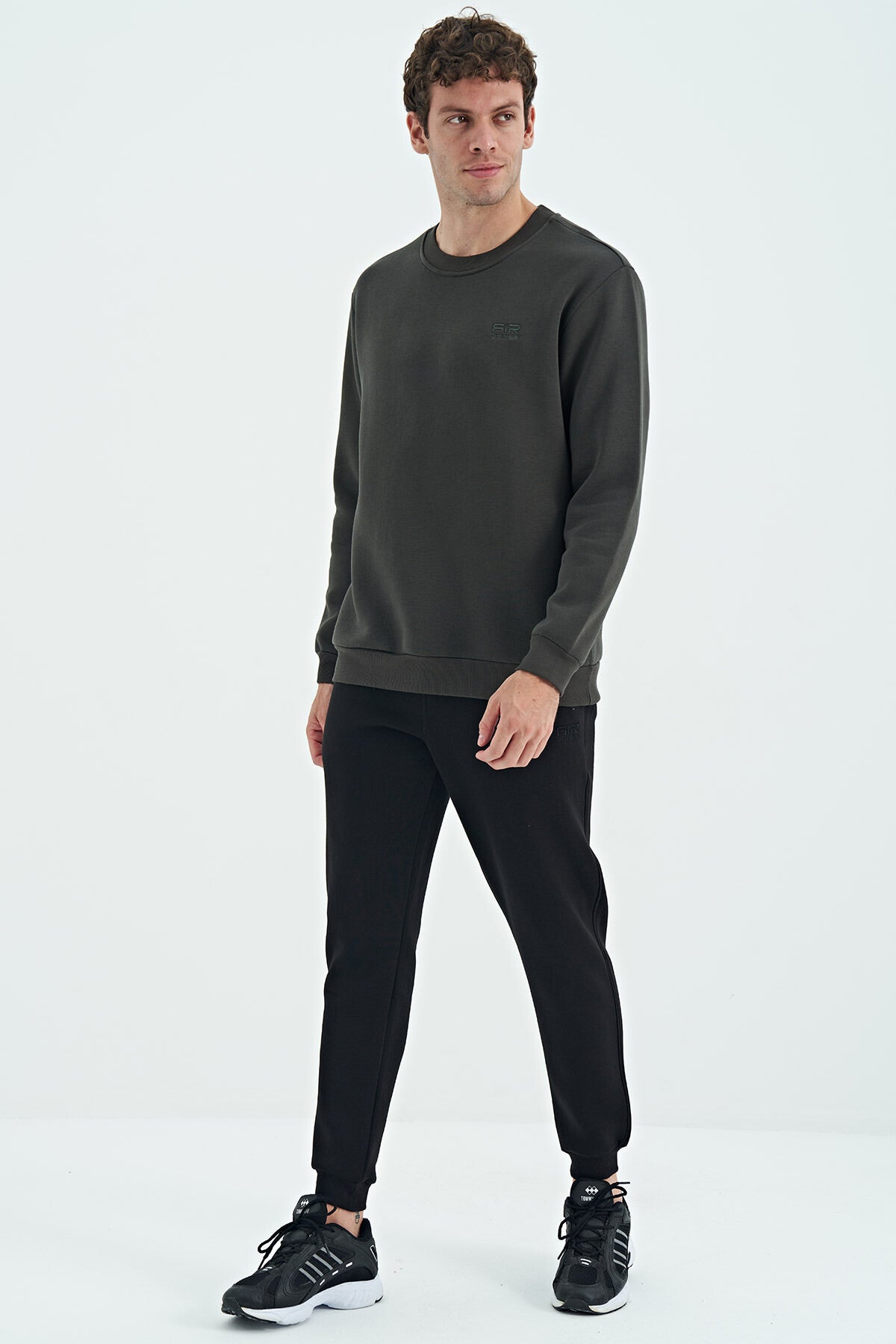 Sean Black Brushed Men's Tracksuit Bottom - 84928