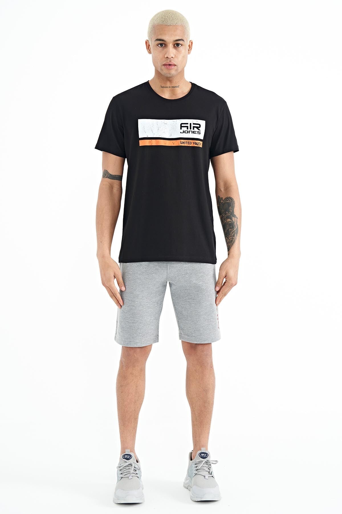 Luke Black O Collar Men's T-Shirt - 88221