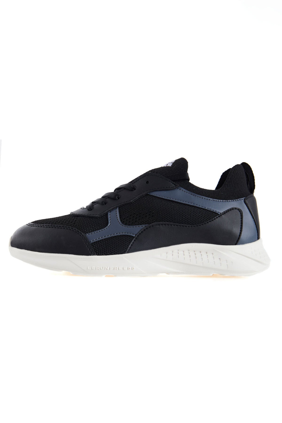 Black - White High Top Mesh Detailed Laced Women's Sports Shoes - 89208