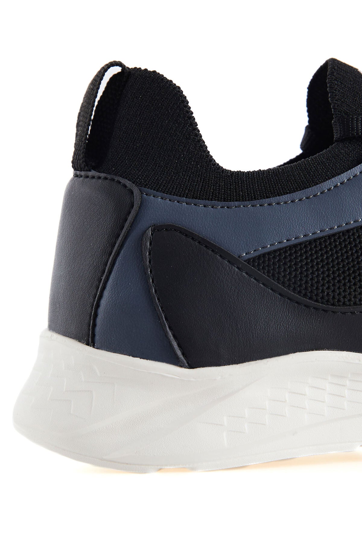 Black - White High Top Mesh Detailed Laced Women's Sports Shoes - 89208