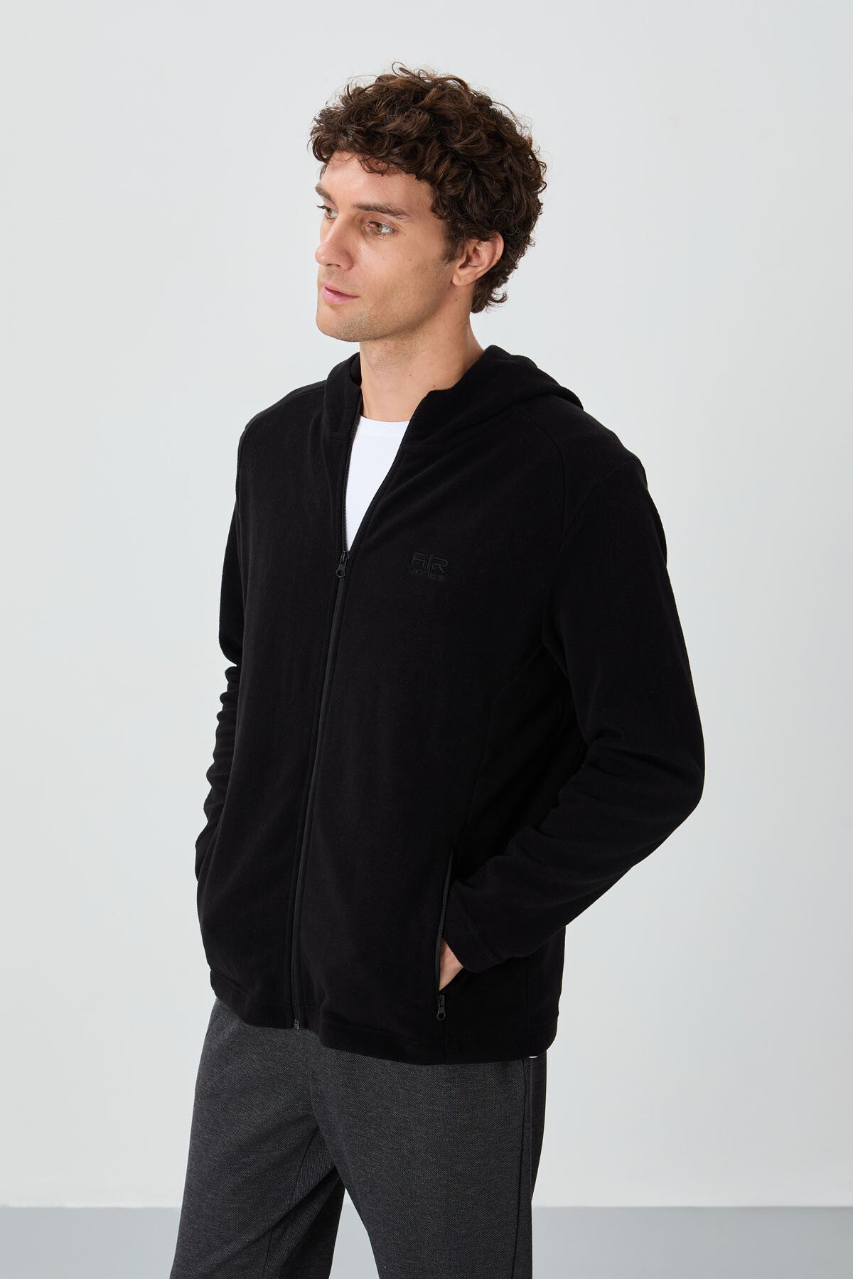Connell Black Relax Fit Polar Men's Sweatshirt - 88313