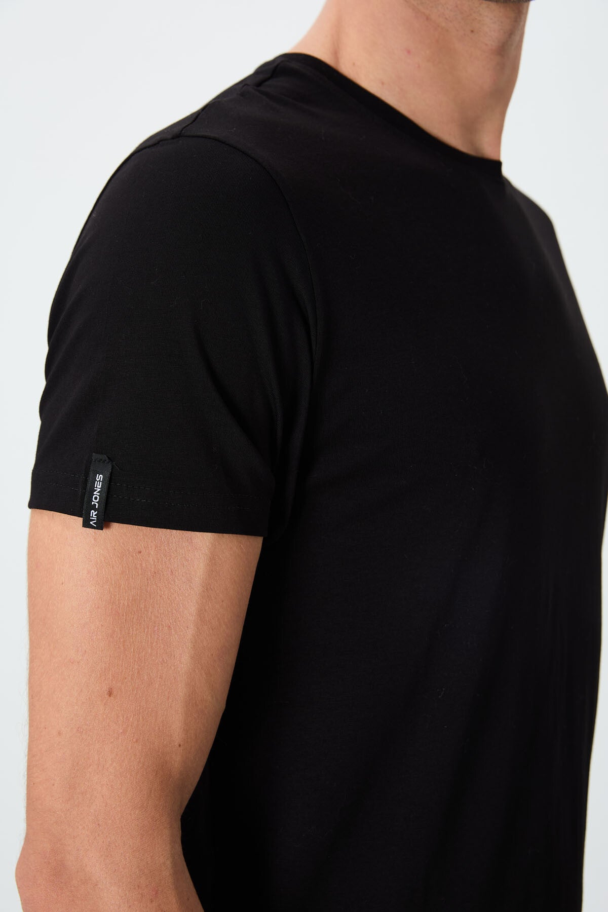 Black Basic Men's T-Shirt - 88245