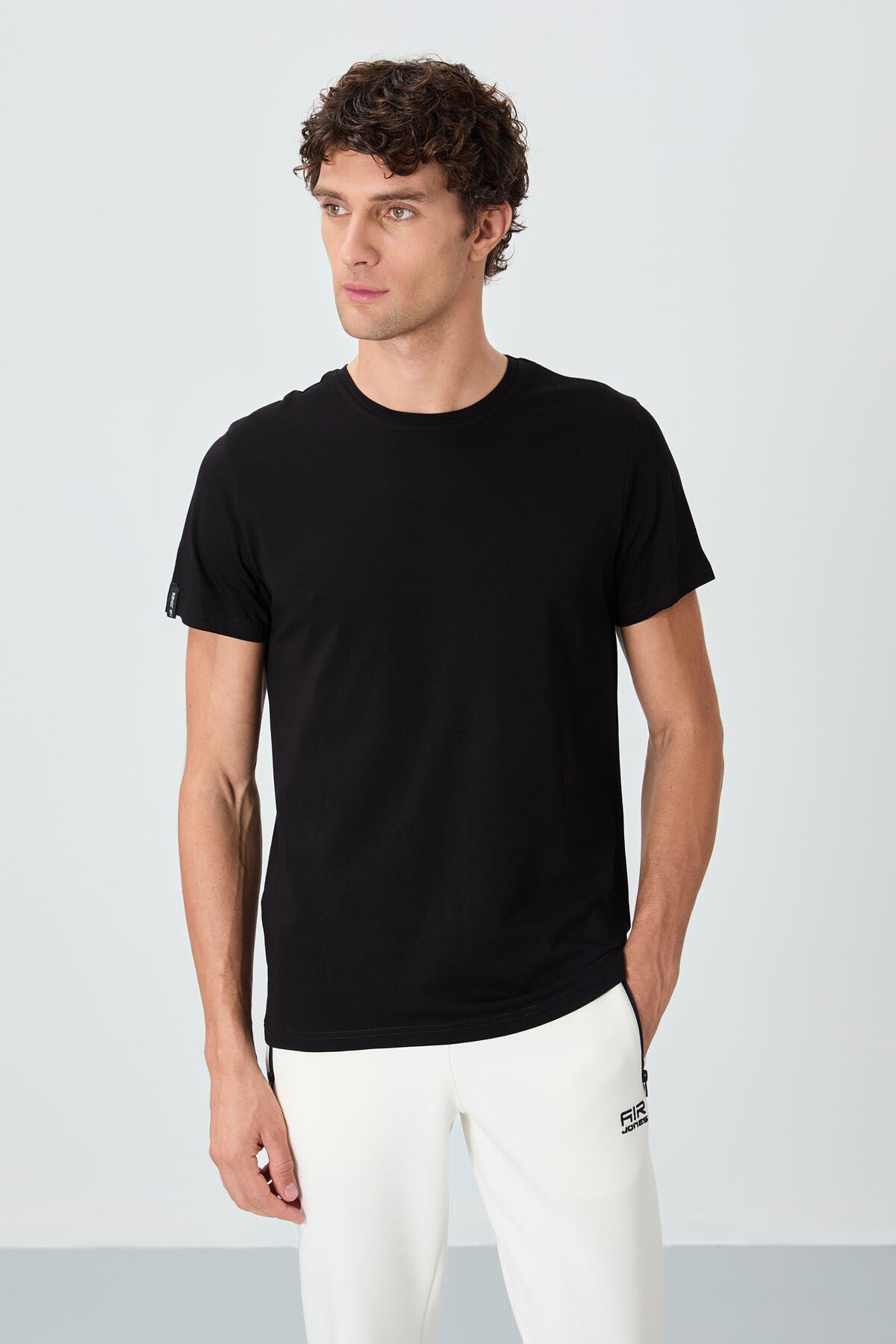 Black Basic Men's T-Shirt - 88245