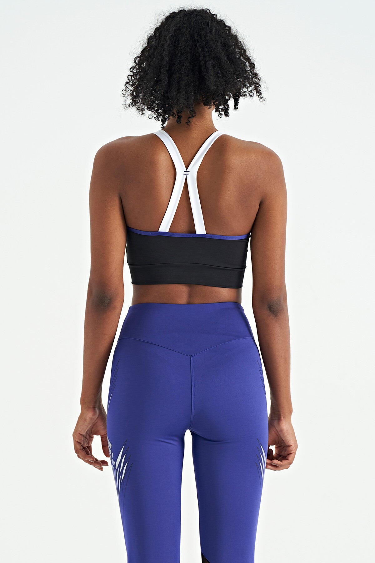 Black Back Detailed Strappy Slim Fit Women's Bustier - 97254