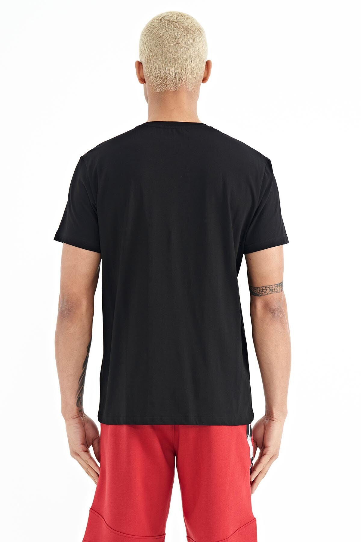 Boris Black Standard Fit Men's T-Shirt - 88206
