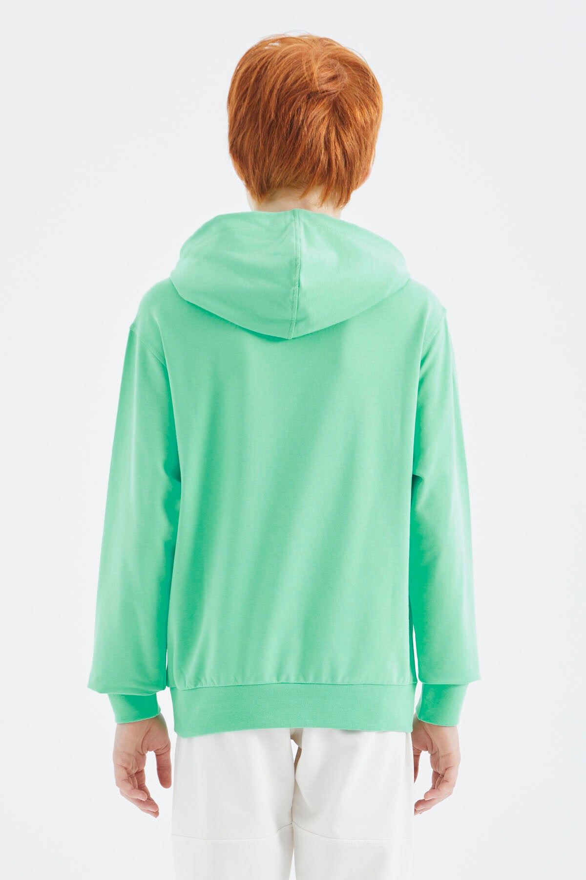 Forest Green Hooded Boys' Sweatshirt - 11177