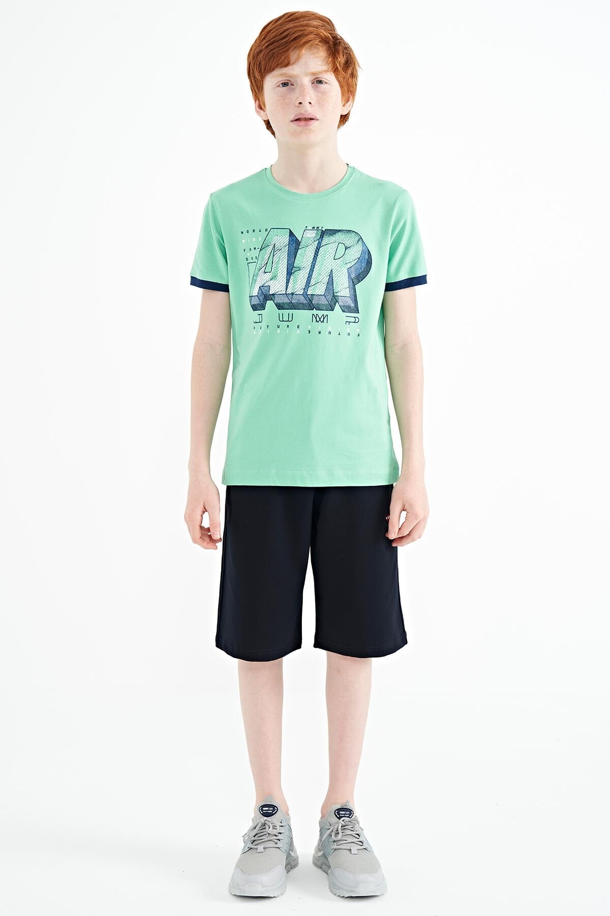 Printed Standard Fit O Neck Boys' T-Shirt - 11098