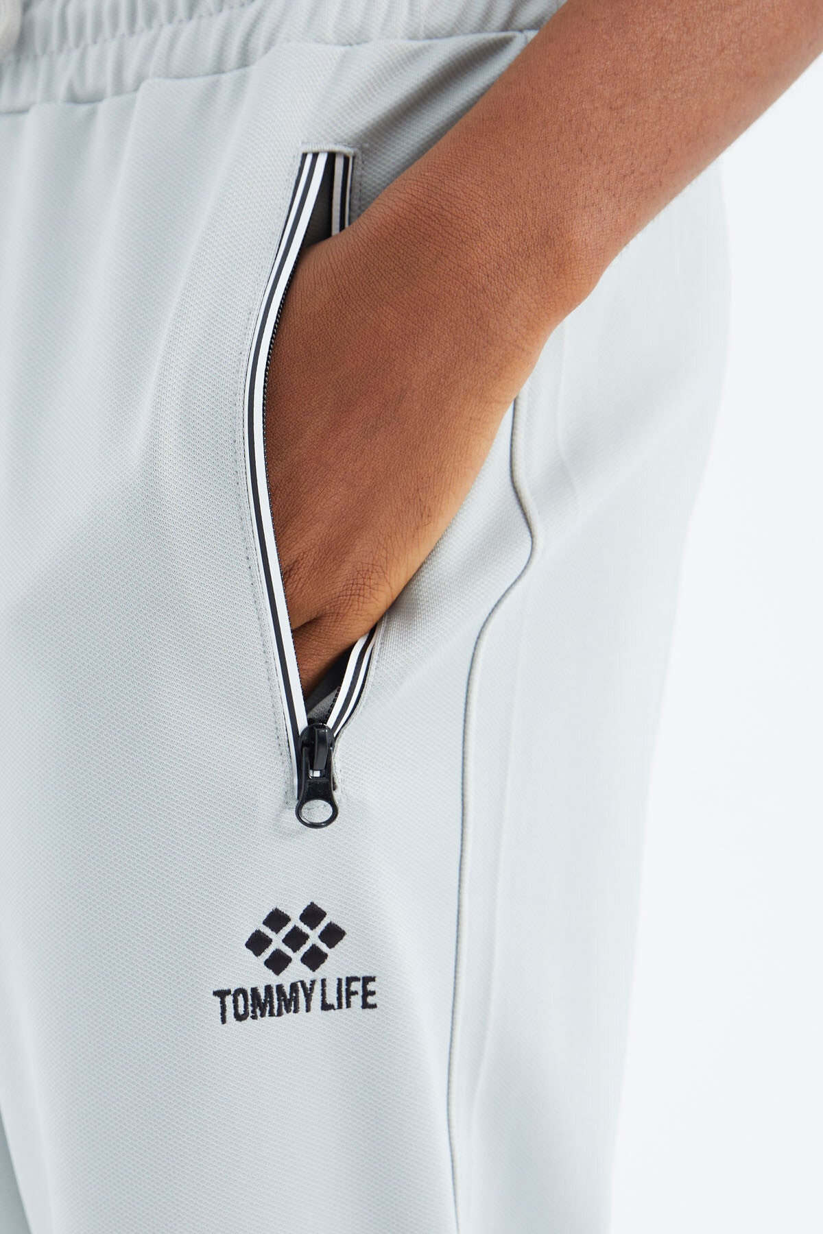 Stone Laced Pocket Detailed Relax Fit Men's Tracksuit Bottom - 84993