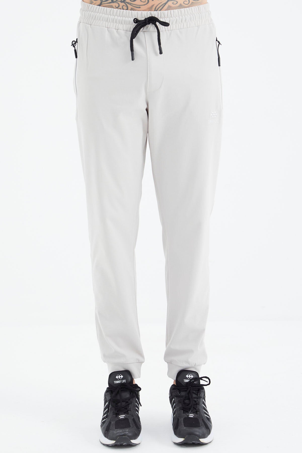 Stone Laced Pocket Detailed Relax Fit Men's Tracksuit Bottom - 84995