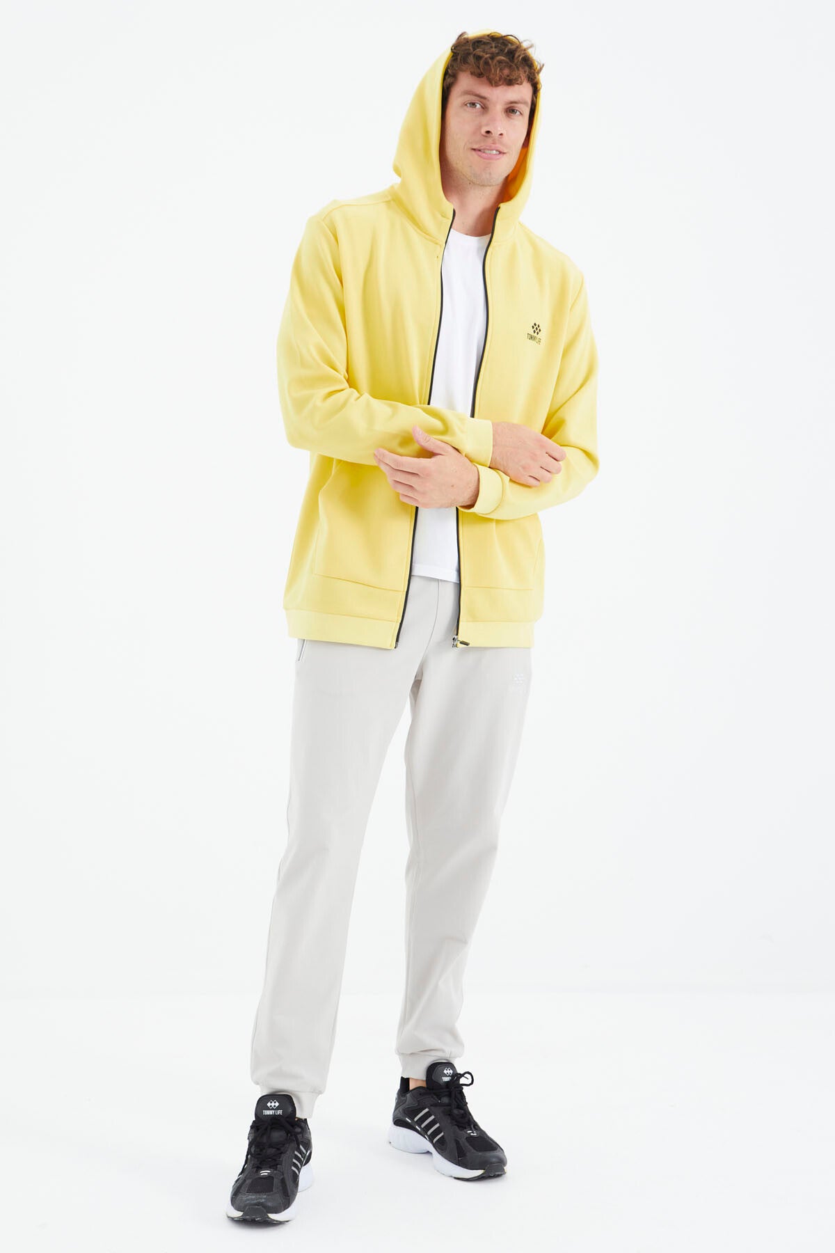 Stone Laced Pocket Detailed Relax Fit Men's Tracksuit Bottom - 84995