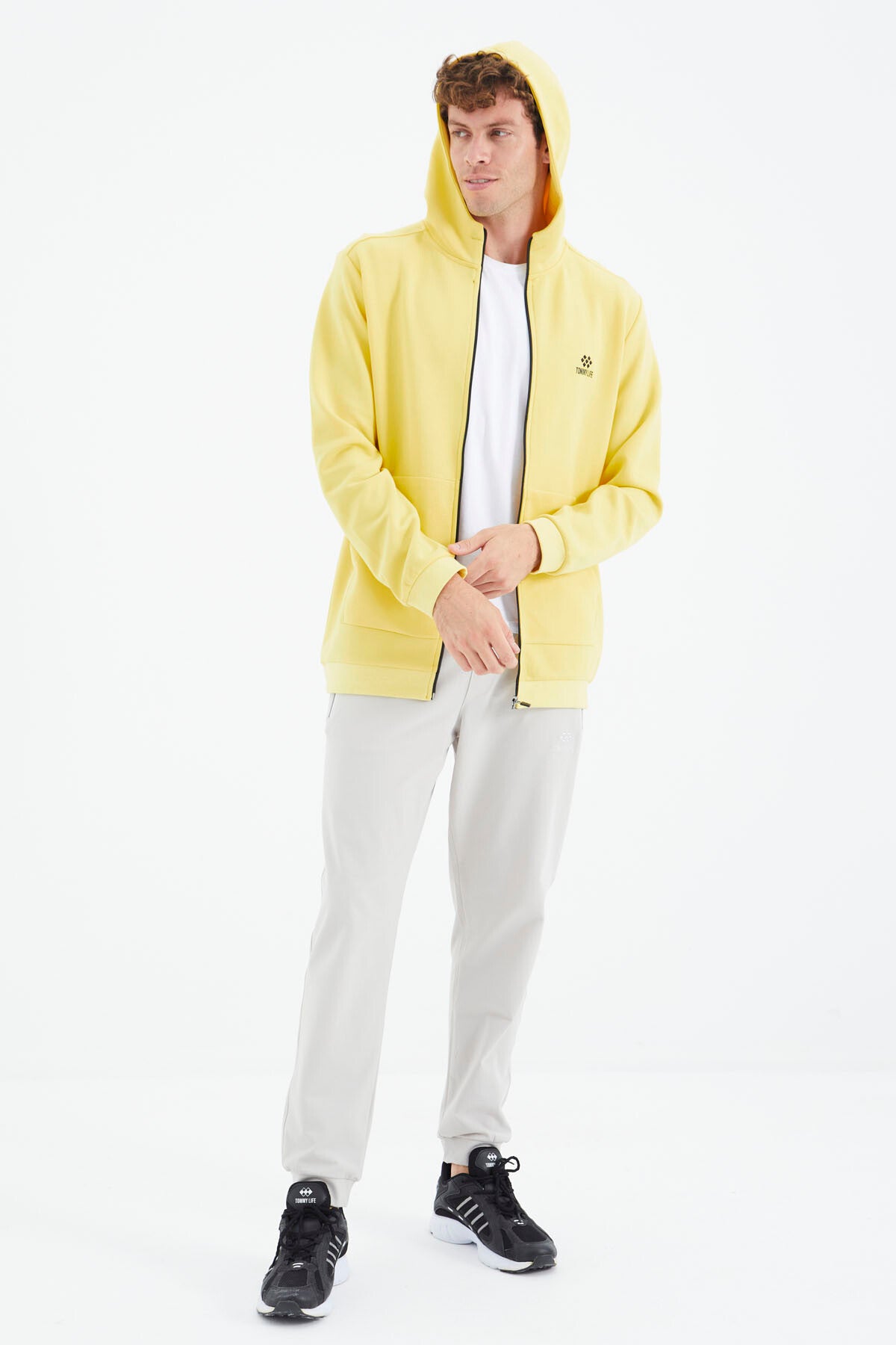 Stone Laced Pocket Detailed Relax Fit Men's Tracksuit Bottom - 84995
