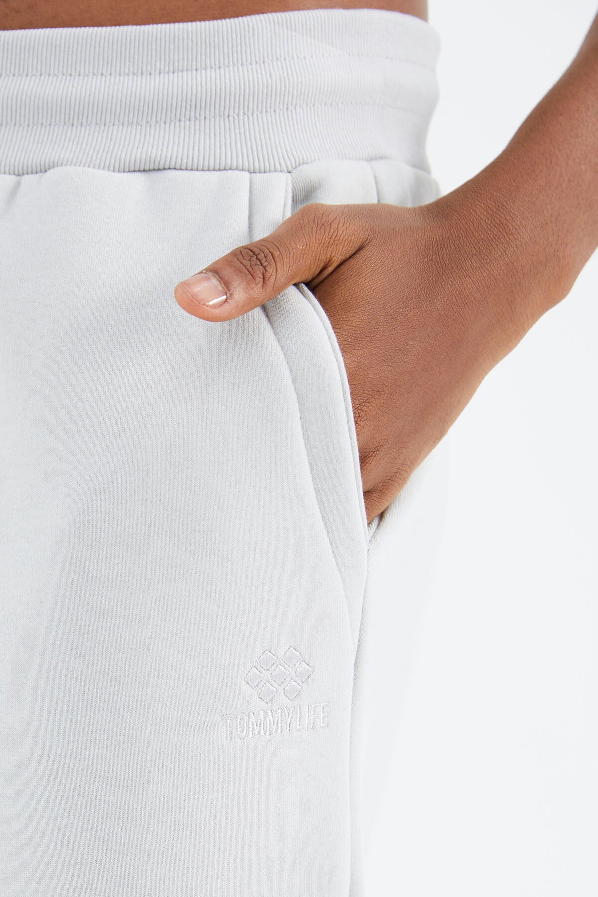 Stone Laced Strip Detailed Relax Fit Men's Tracksuit Bottom - 82106