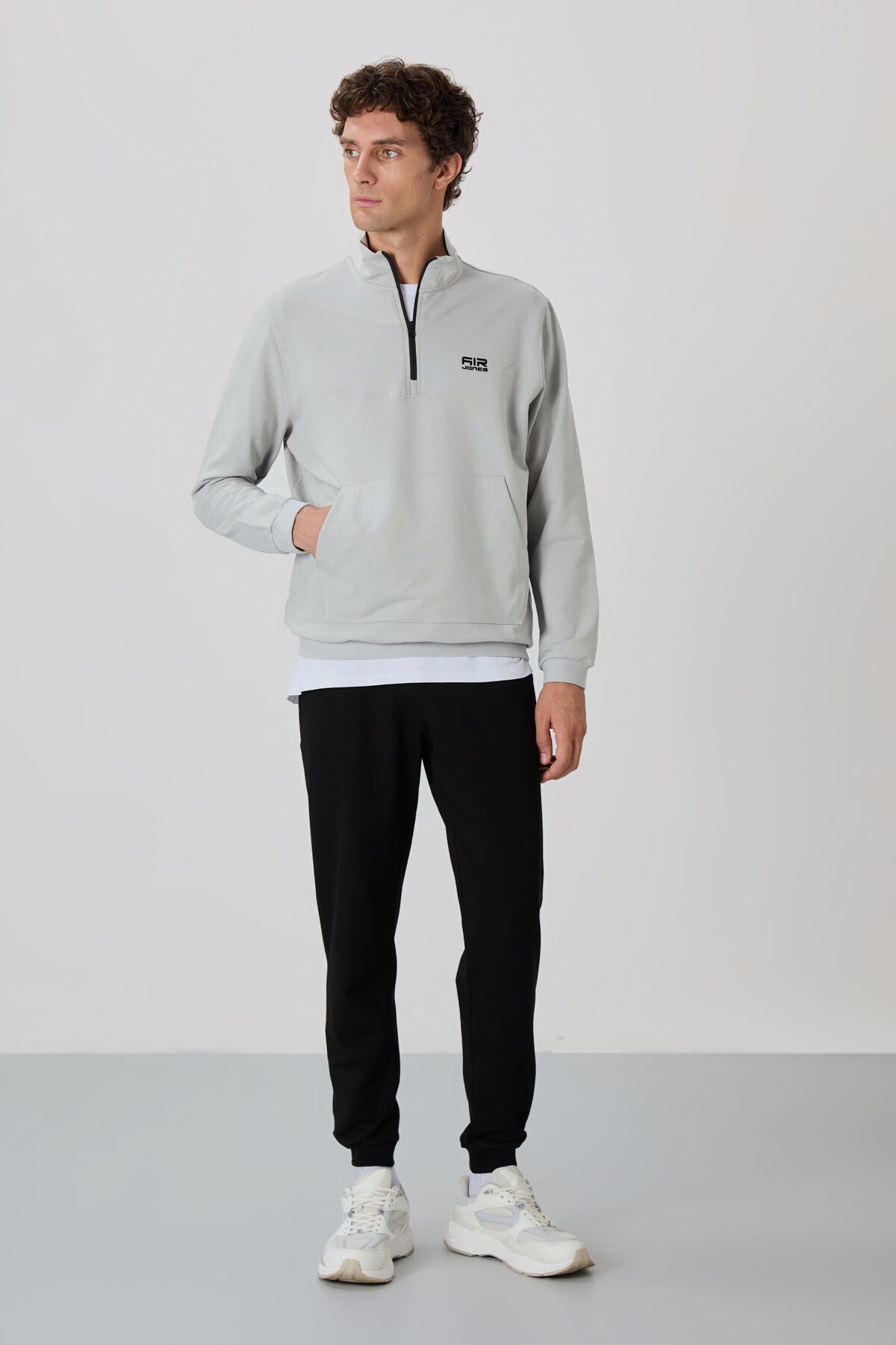Herbert Stone - Black High Collar Tracksuit Set - 85233