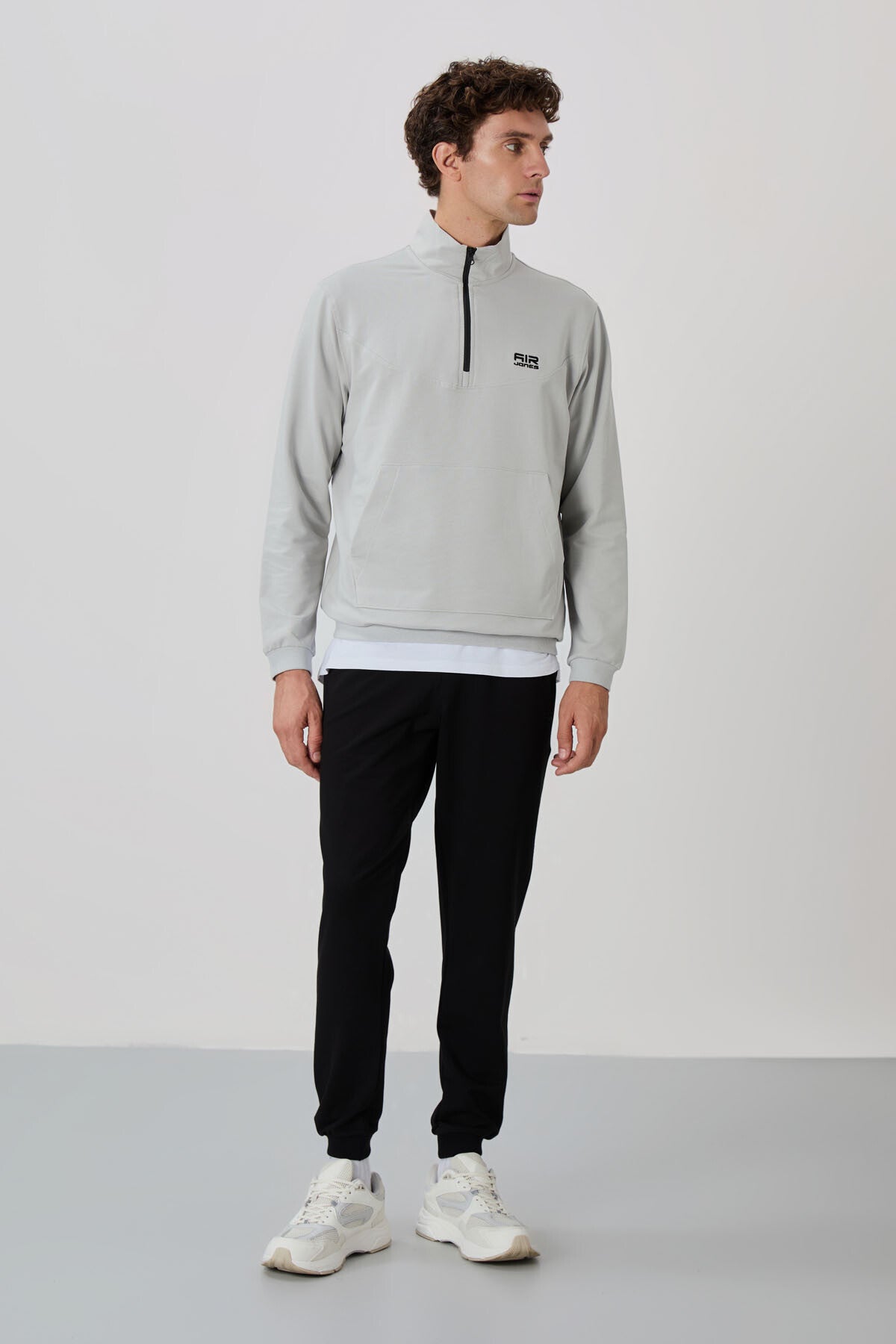 Herbert Stone - Black High Collar Tracksuit Set - 85233