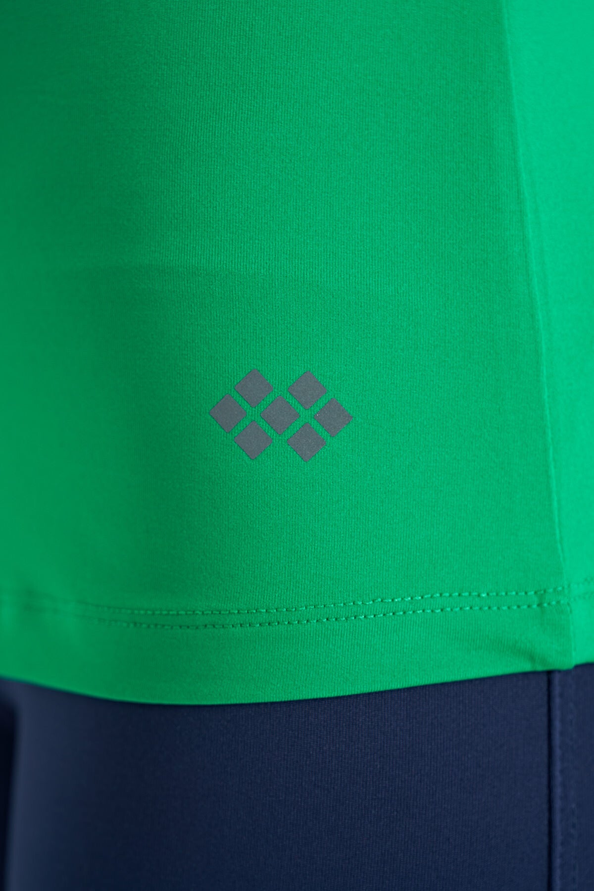 Green V Neck Standard Fit Short Sleeve Women's Sport T-Shirt - 97268