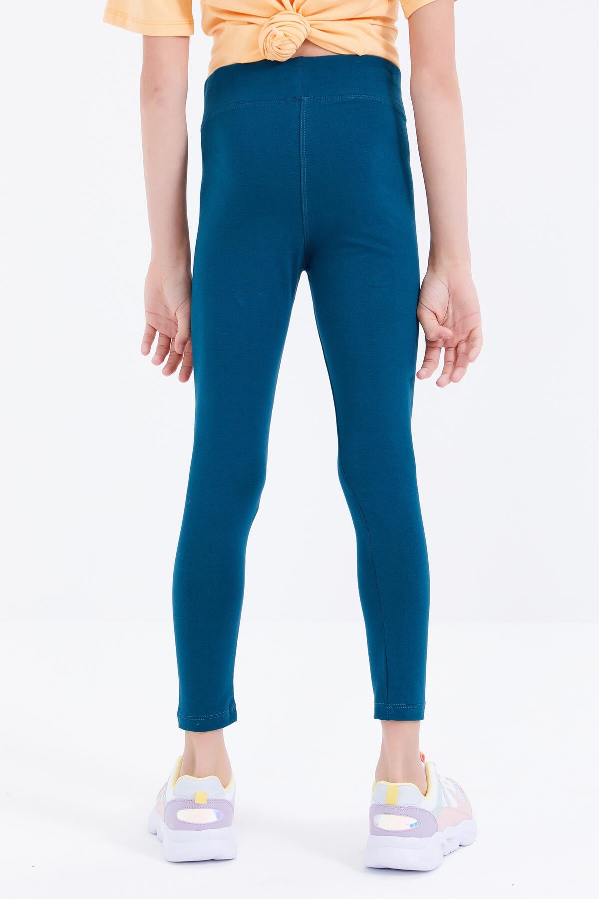 Emerald High Waist Slim Leg Girls' Tights - 75047