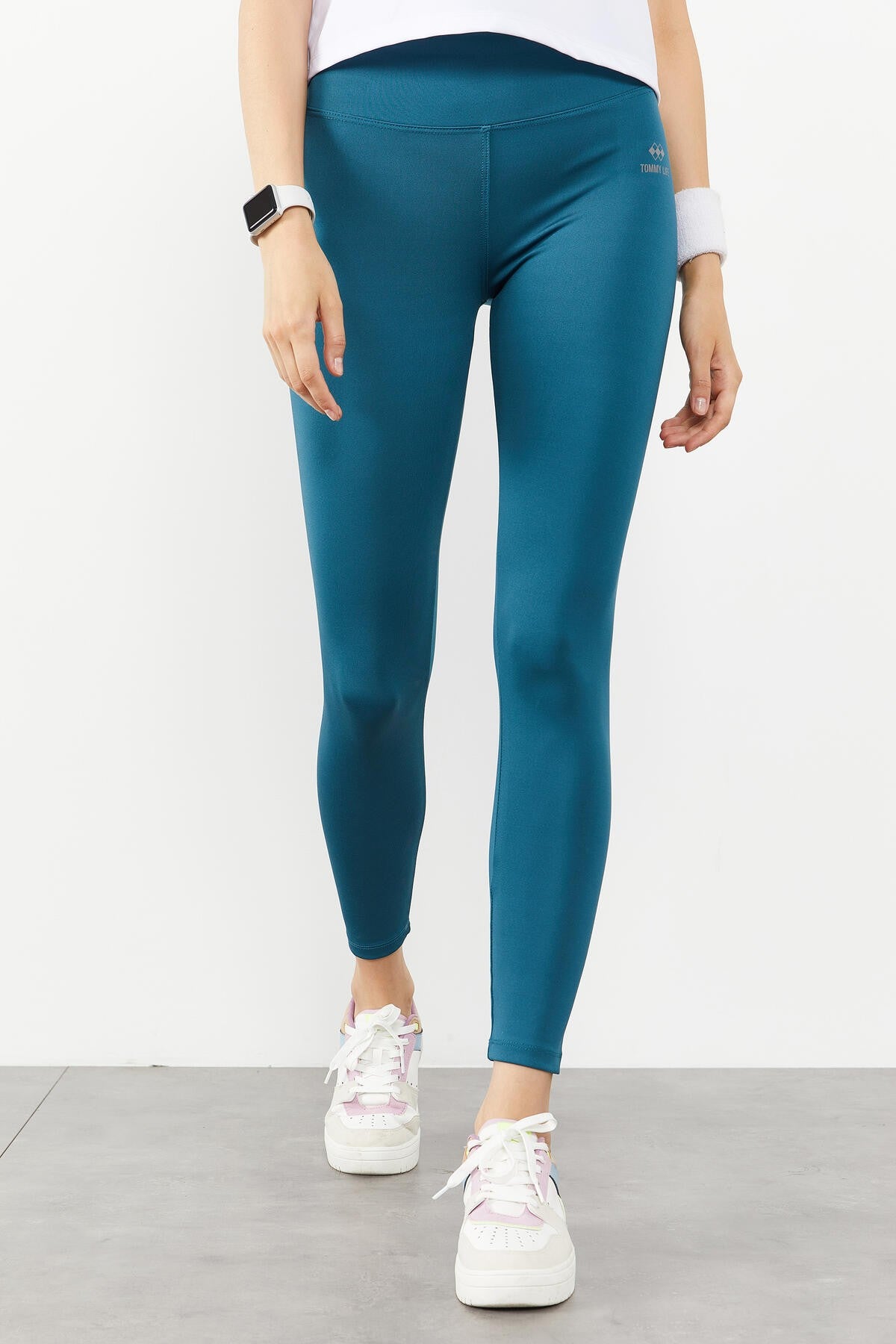 Emerald High Waist Stretch Slim Fit Tapered Leg Women's Tights - 94545