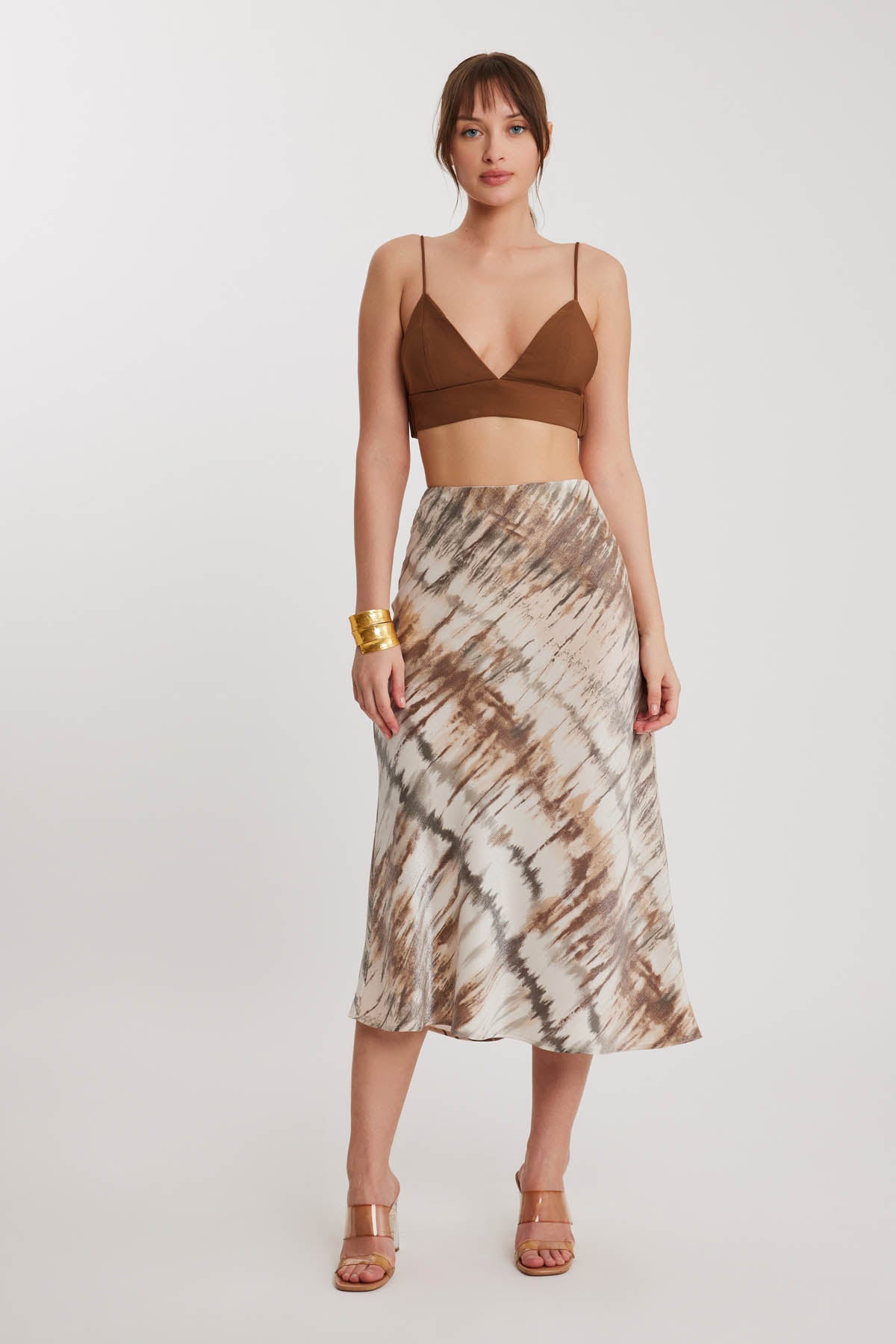 BRIGHT PATTERN MIDSIZE SKIRT