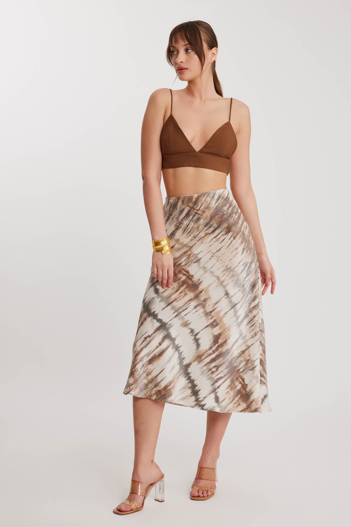 BRIGHT PATTERN MIDSIZE SKIRT