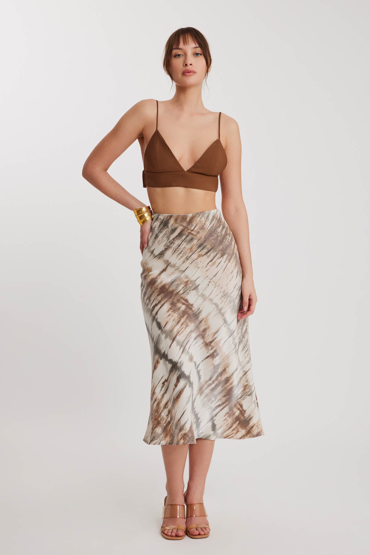 BRIGHT PATTERN MIDSIZE SKIRT