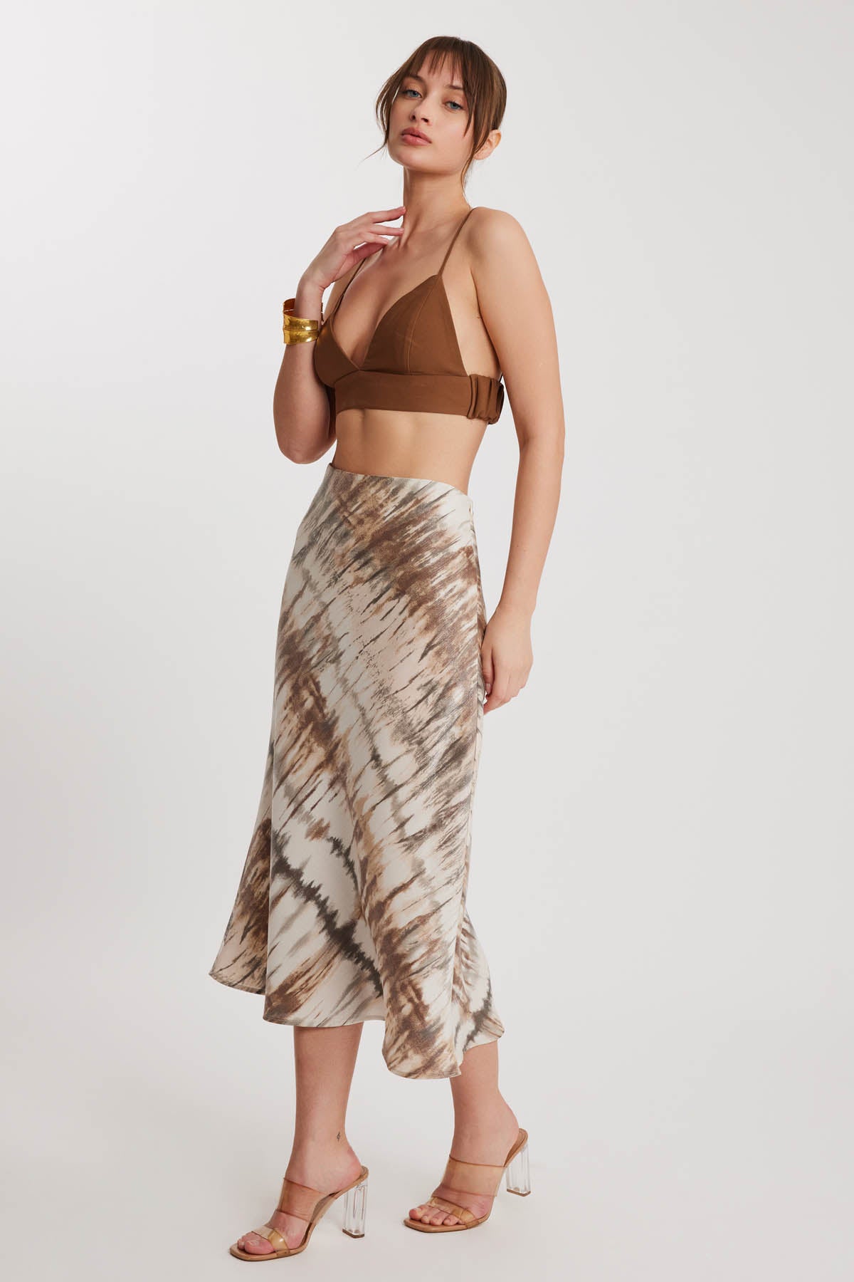 BRIGHT PATTERN MIDSIZE SKIRT
