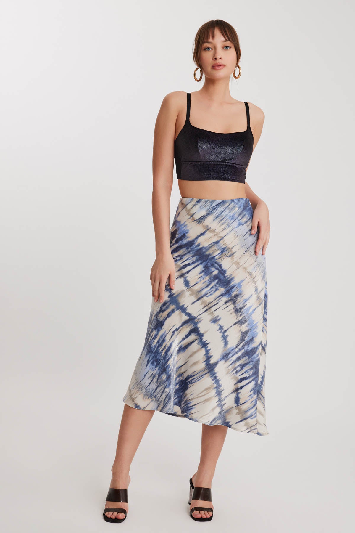 BRIGHT PATTERN MIDSIZE SKIRT