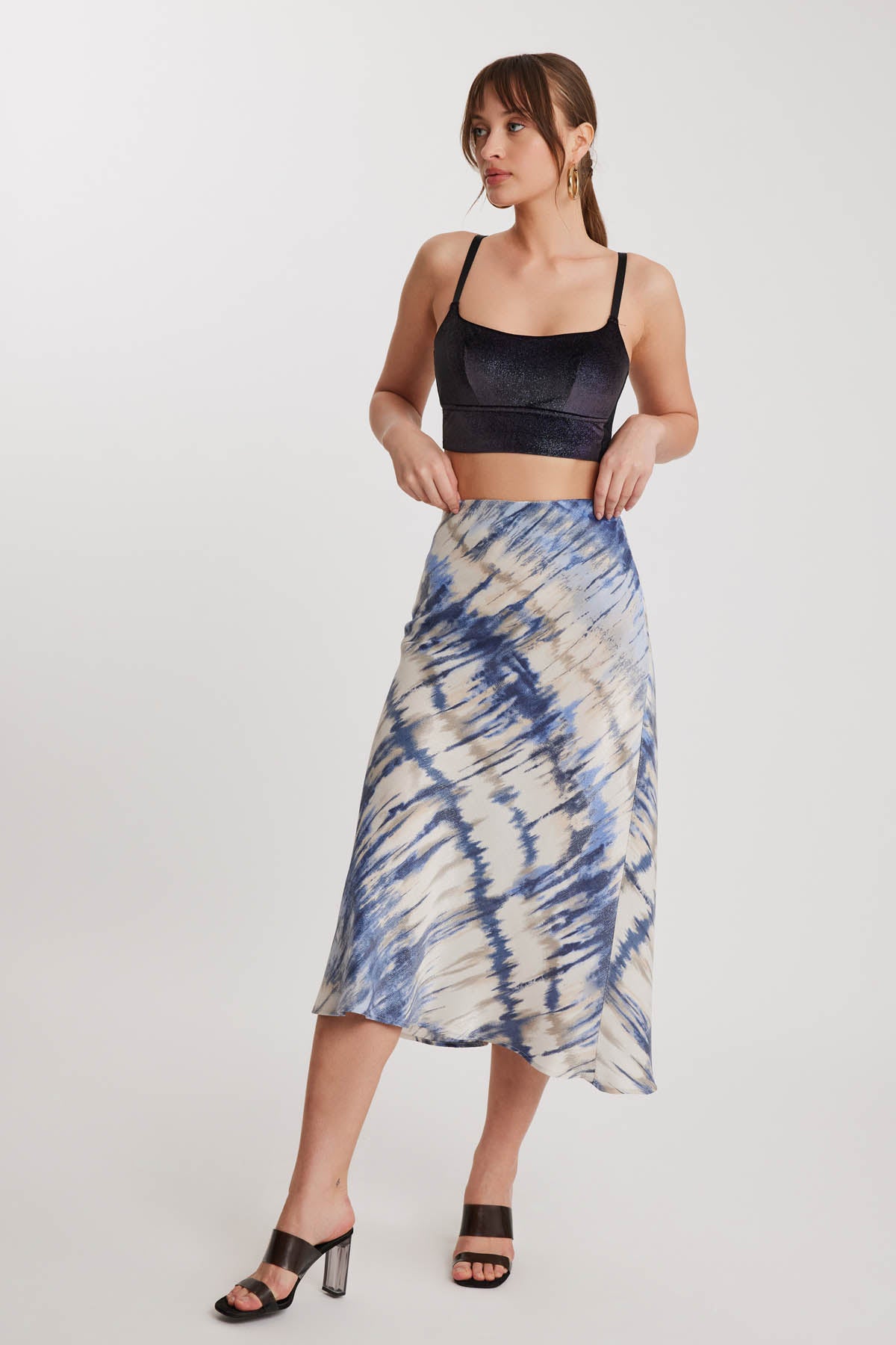 BRIGHT PATTERN MIDSIZE SKIRT